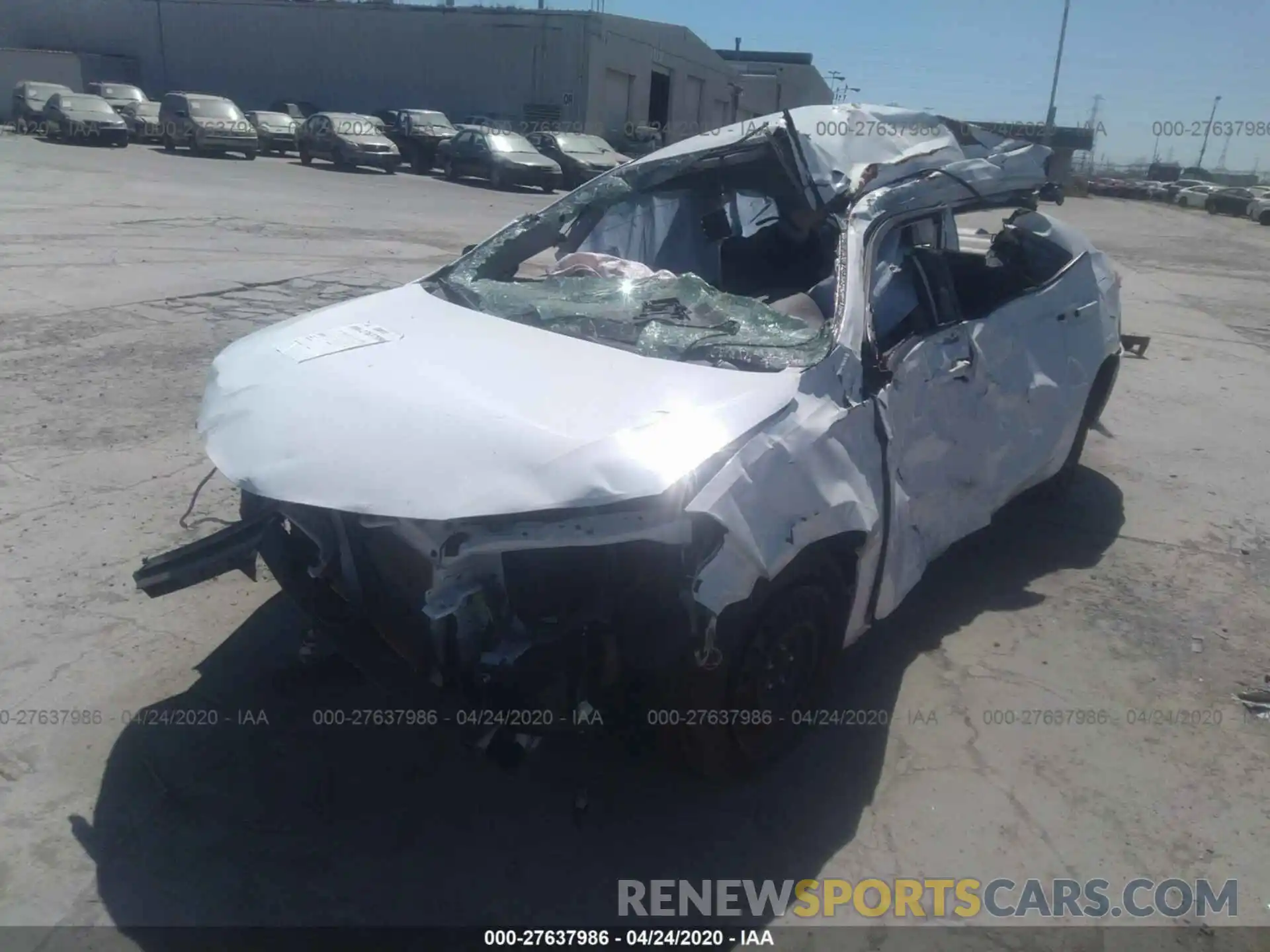 2 Photograph of a damaged car 2T1BURHE0KC234181 TOYOTA COROLLA 2019