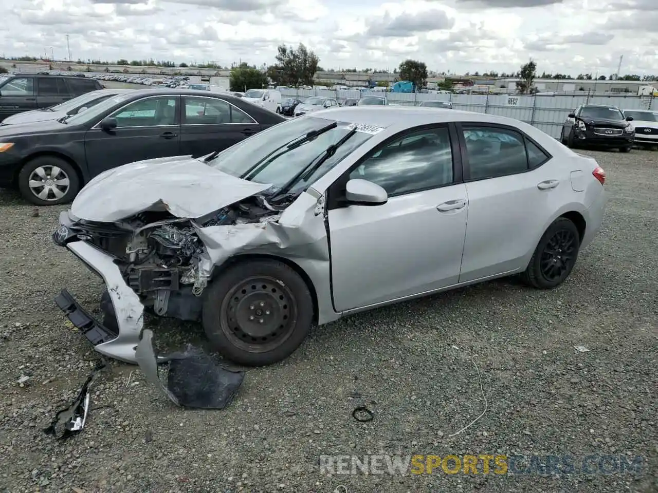 1 Photograph of a damaged car 2T1BURHE0KC234777 TOYOTA COROLLA 2019