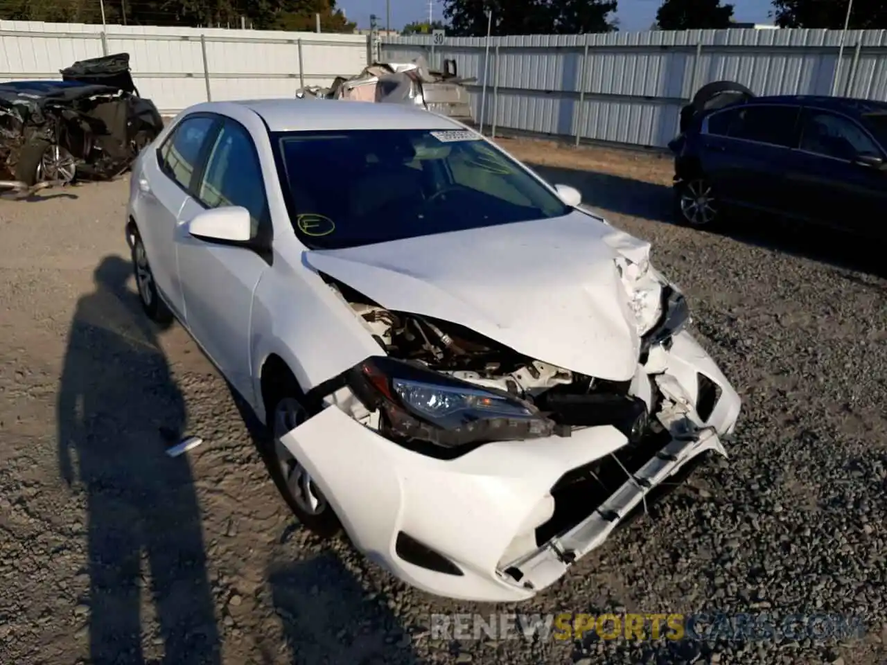 1 Photograph of a damaged car 2T1BURHE0KC234830 TOYOTA COROLLA 2019