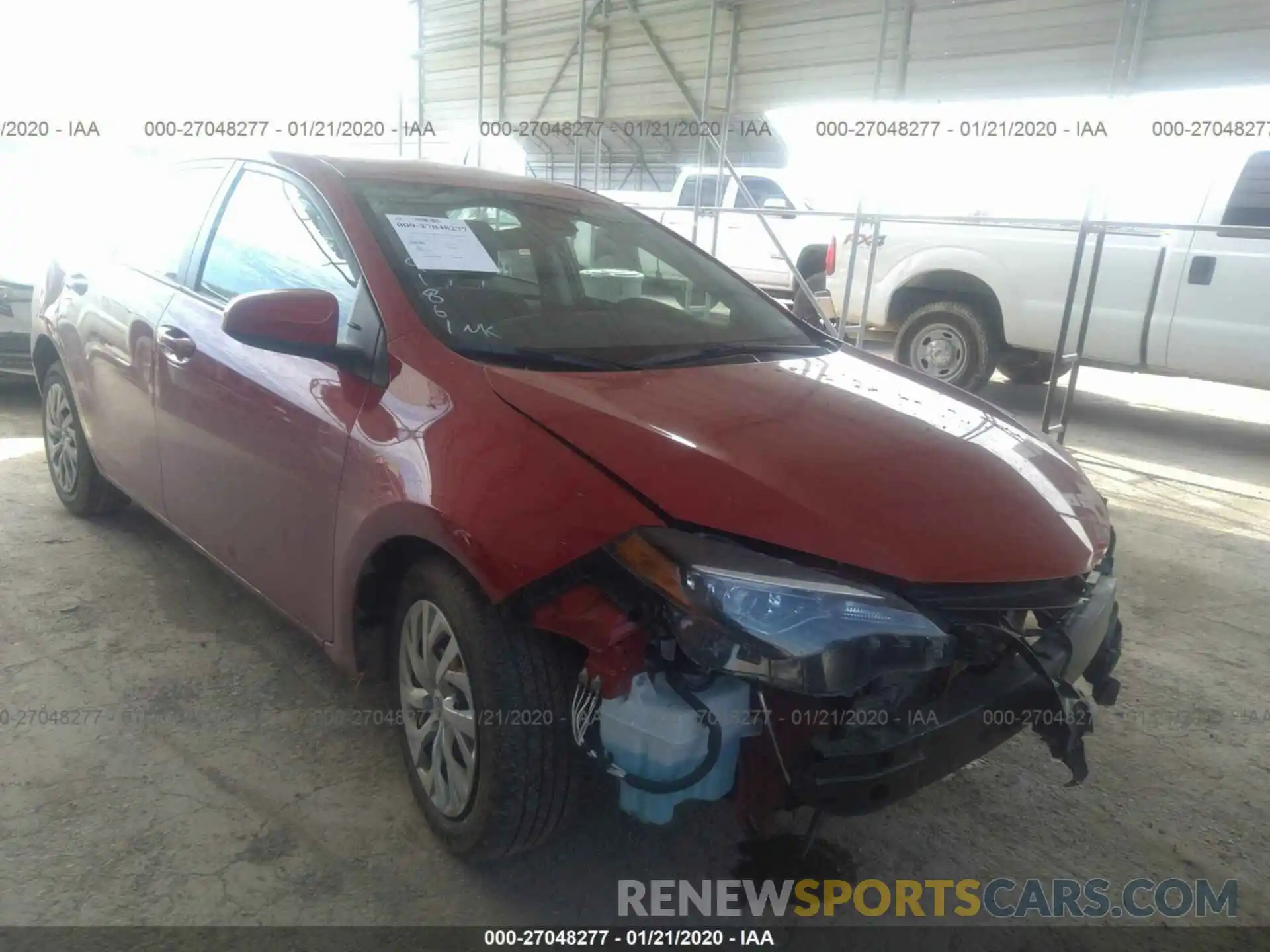 1 Photograph of a damaged car 2T1BURHE0KC234939 TOYOTA COROLLA 2019