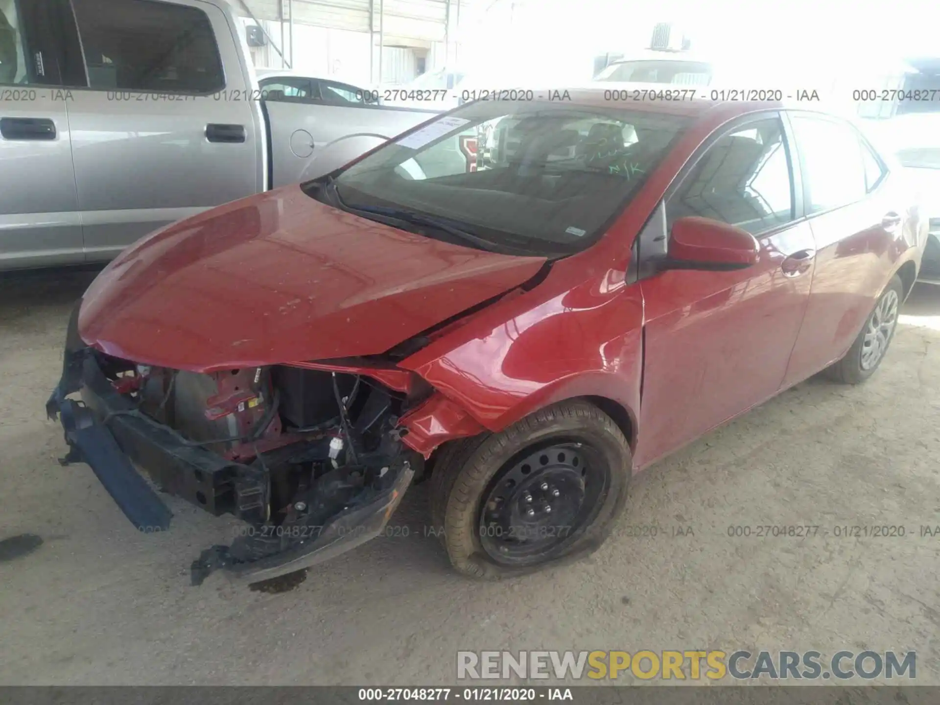 2 Photograph of a damaged car 2T1BURHE0KC234939 TOYOTA COROLLA 2019