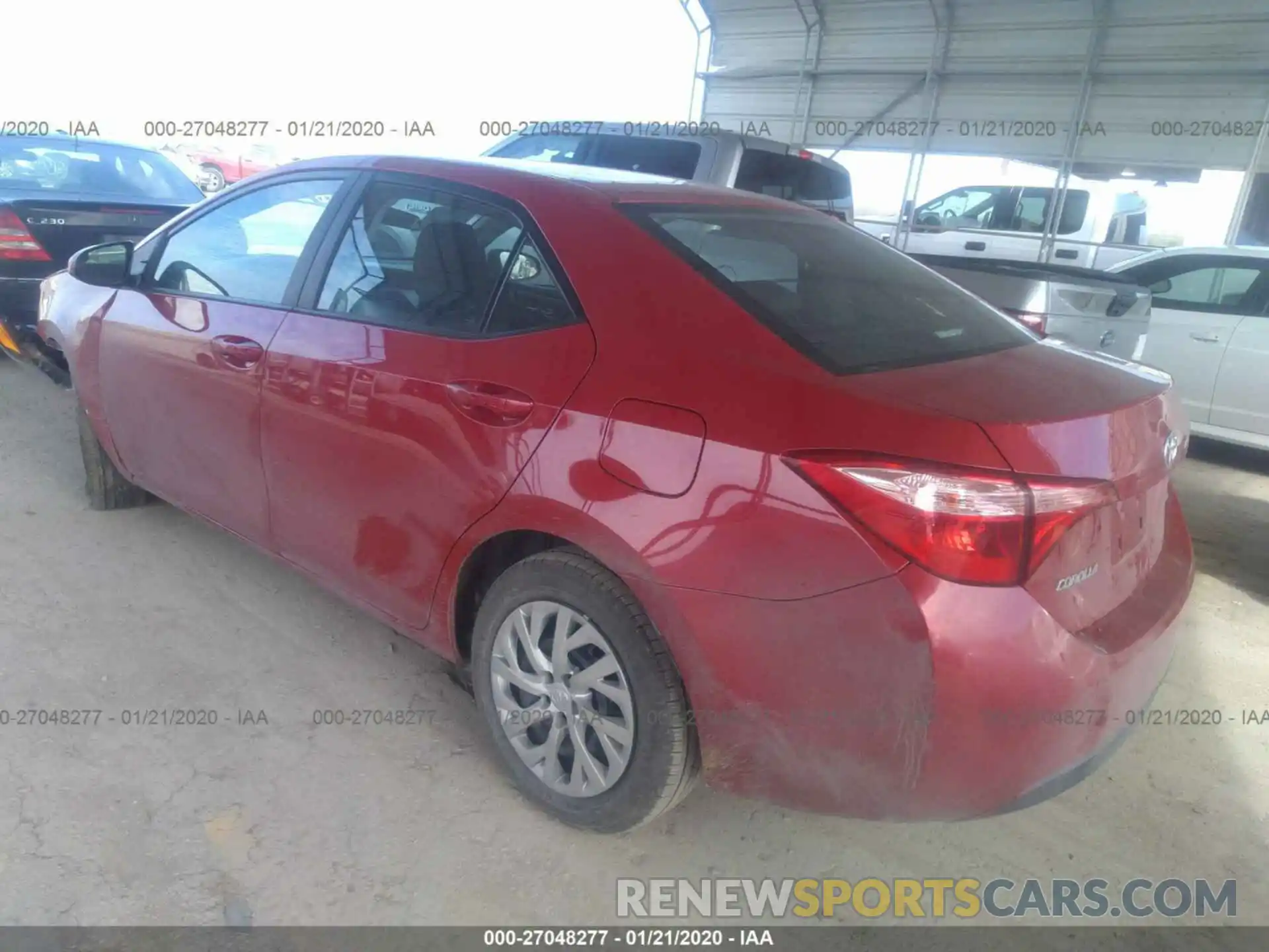 3 Photograph of a damaged car 2T1BURHE0KC234939 TOYOTA COROLLA 2019