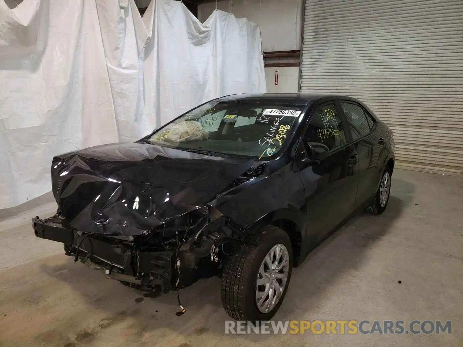 2 Photograph of a damaged car 2T1BURHE0KC235086 TOYOTA COROLLA 2019