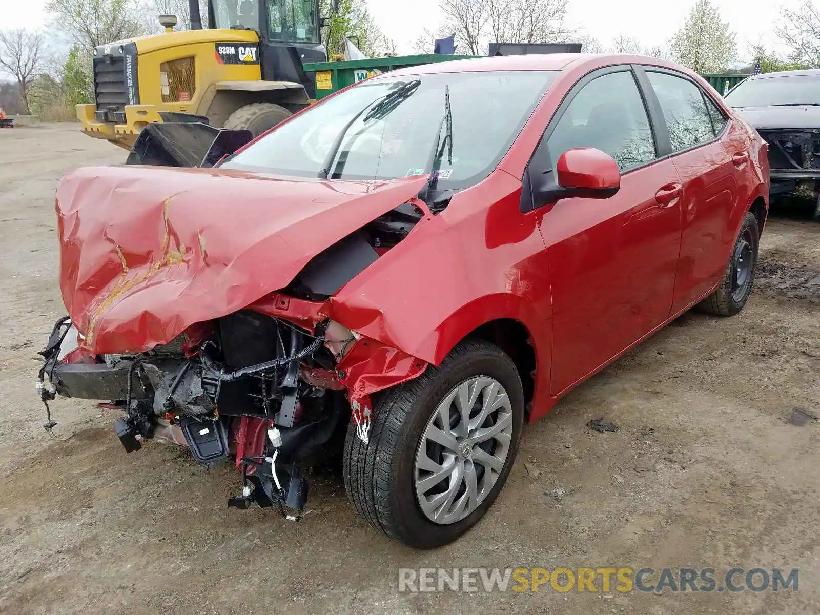 2 Photograph of a damaged car 2T1BURHE0KC236576 TOYOTA COROLLA 2019