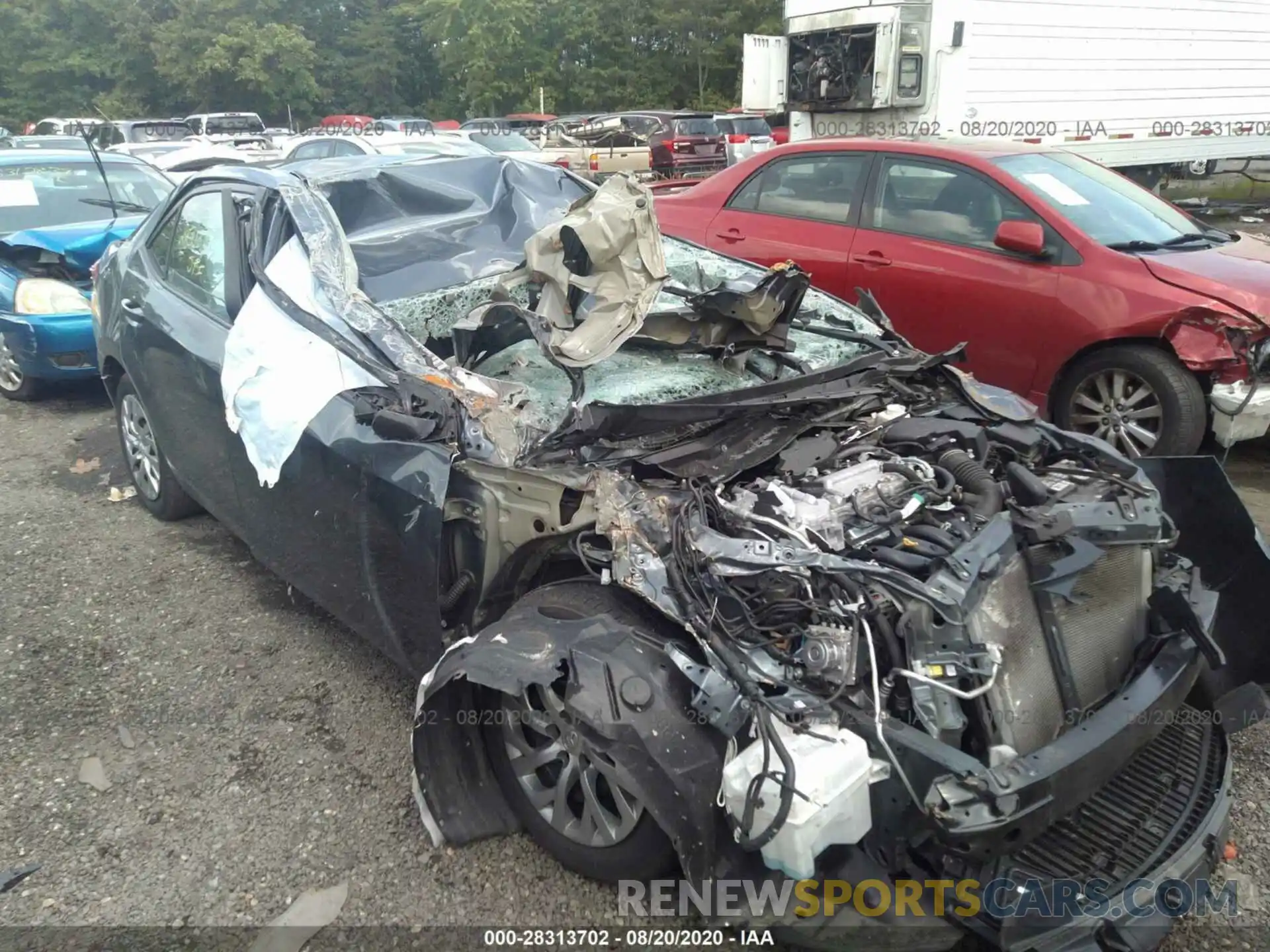 1 Photograph of a damaged car 2T1BURHE0KC237338 TOYOTA COROLLA 2019