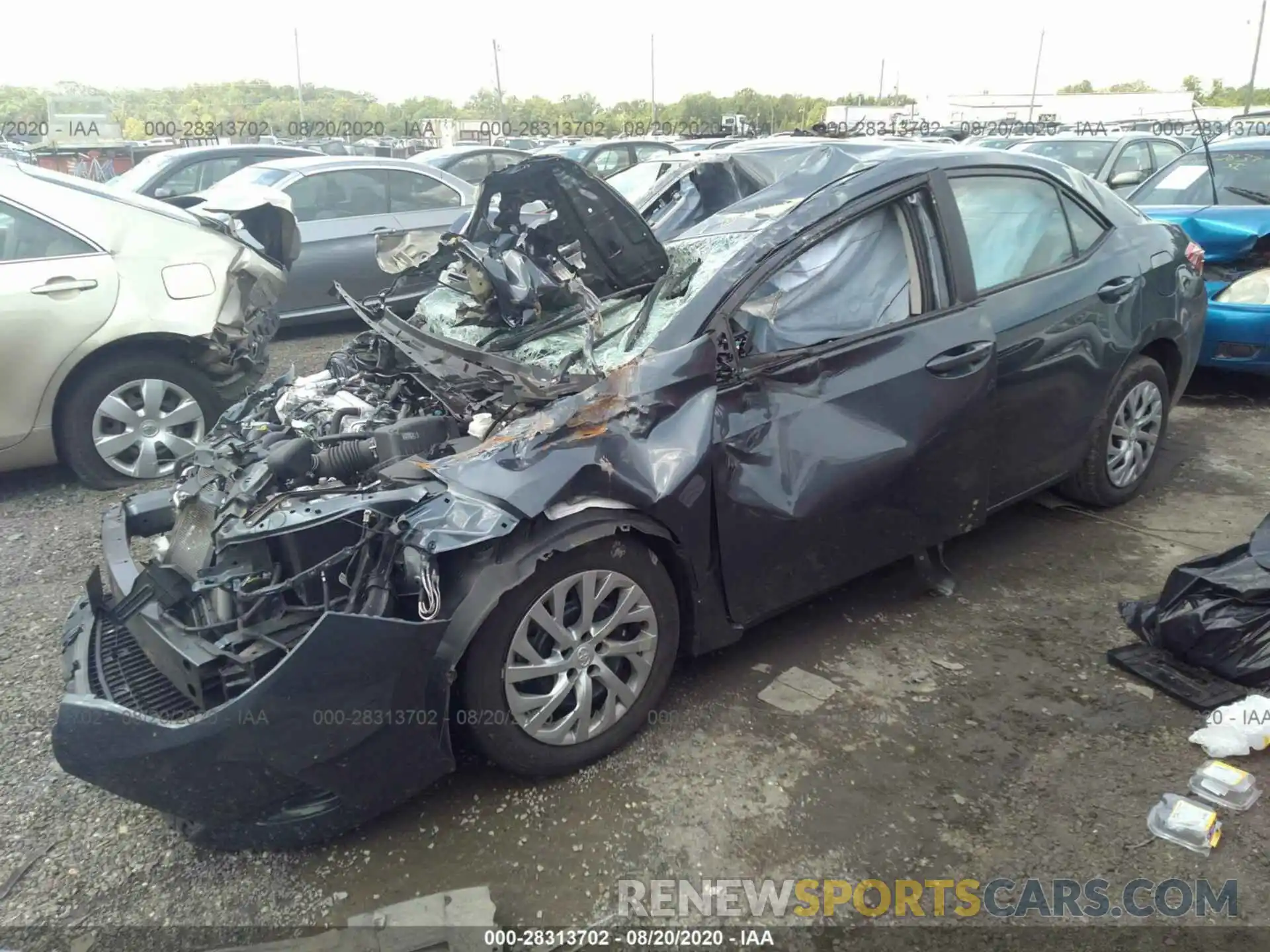 2 Photograph of a damaged car 2T1BURHE0KC237338 TOYOTA COROLLA 2019
