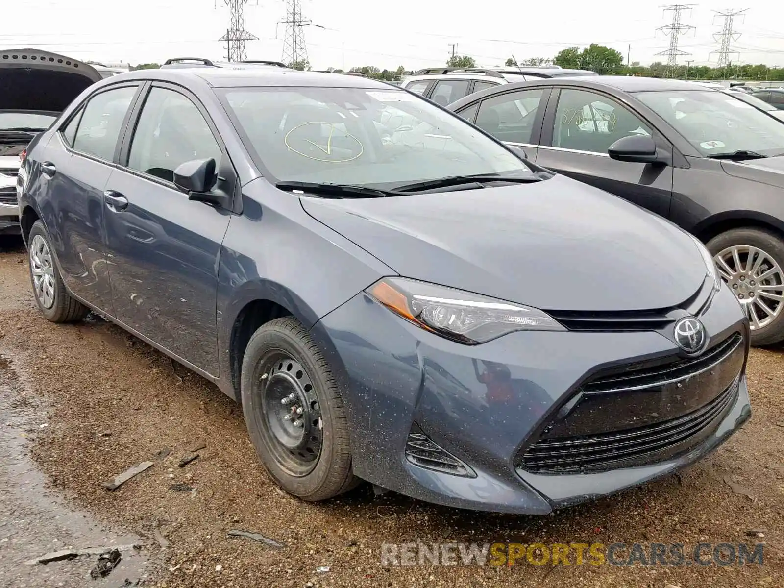 1 Photograph of a damaged car 2T1BURHE0KC237484 TOYOTA COROLLA 2019