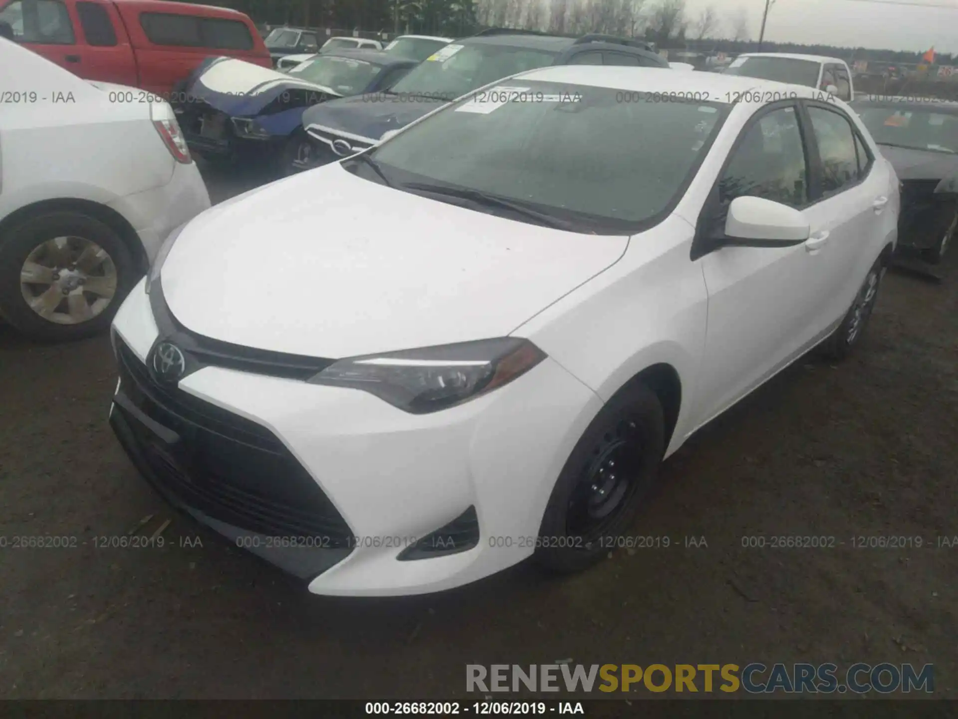 2 Photograph of a damaged car 2T1BURHE0KC238425 TOYOTA COROLLA 2019