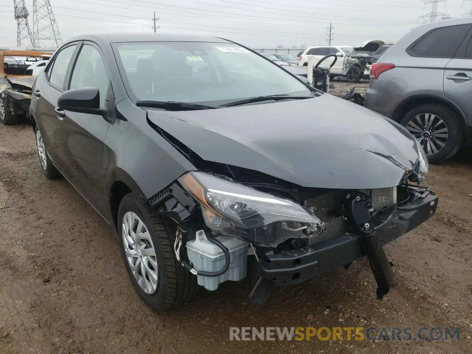 1 Photograph of a damaged car 2T1BURHE0KC238652 TOYOTA COROLLA 2019