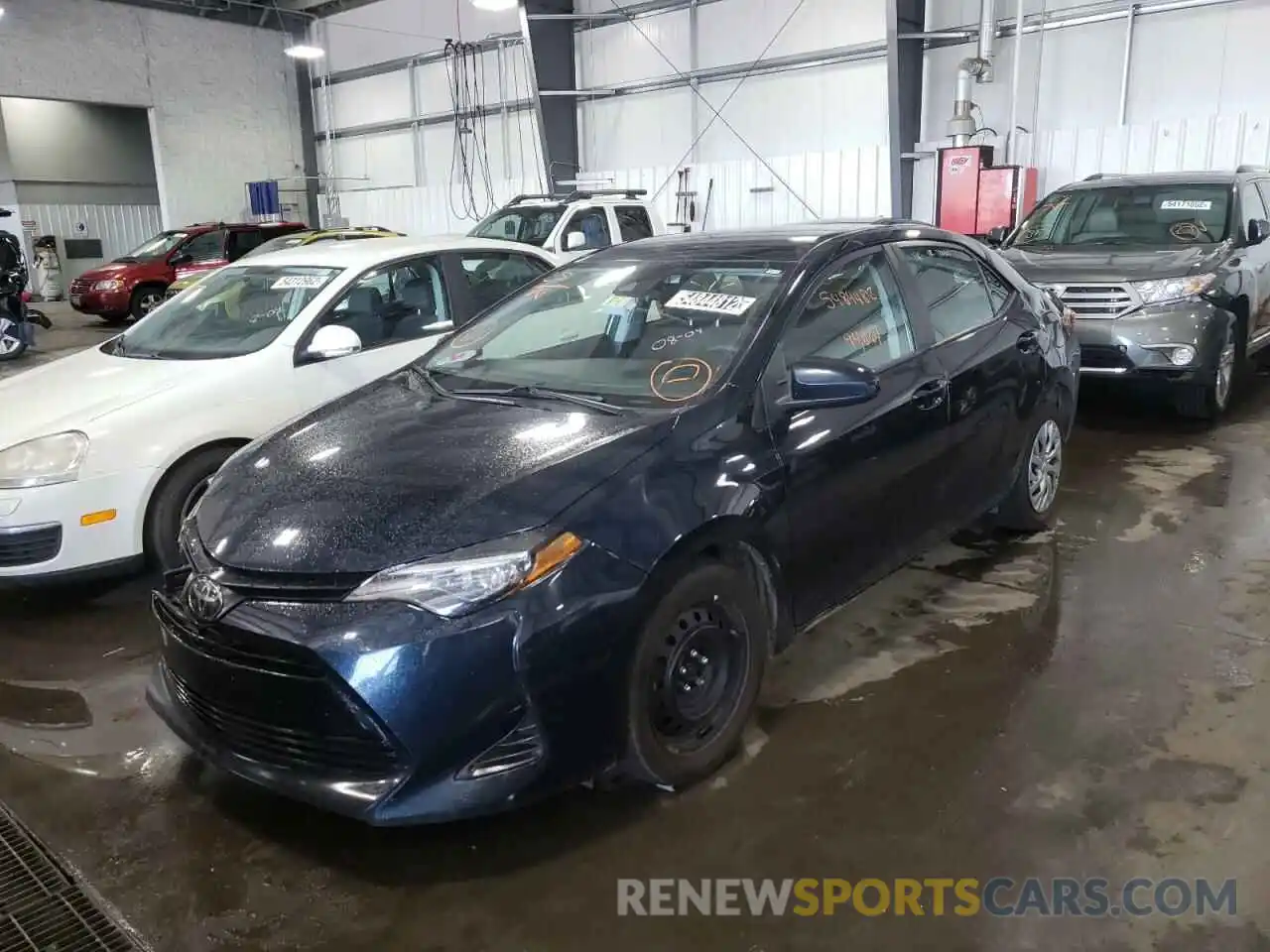 2 Photograph of a damaged car 2T1BURHE0KC238764 TOYOTA COROLLA 2019