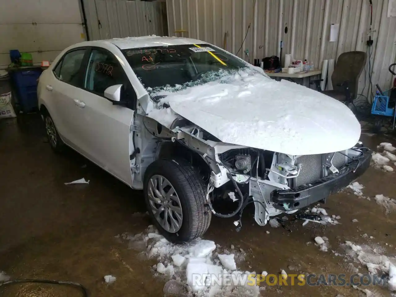 1 Photograph of a damaged car 2T1BURHE0KC238778 TOYOTA COROLLA 2019