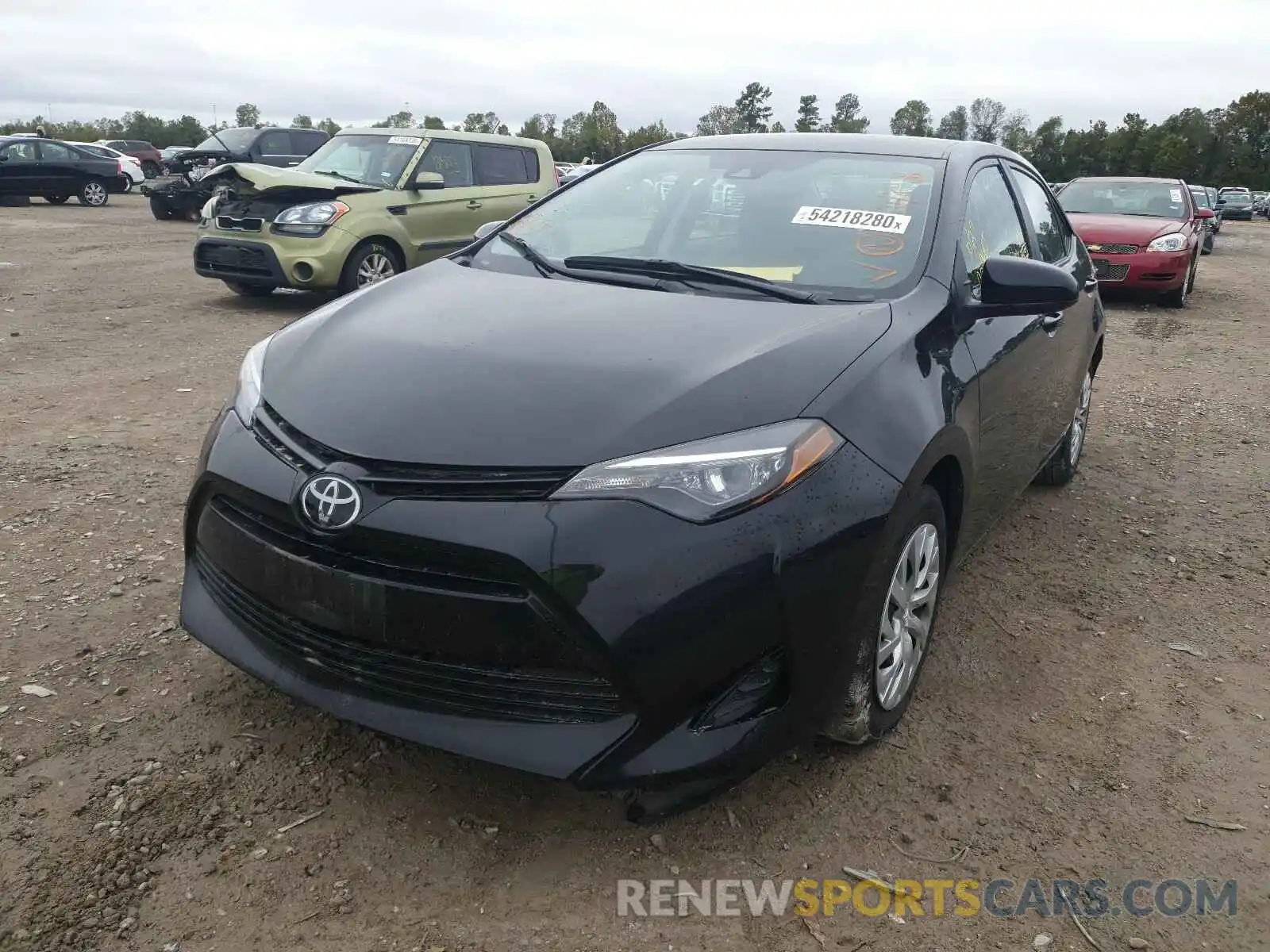 2 Photograph of a damaged car 2T1BURHE0KC238988 TOYOTA COROLLA 2019