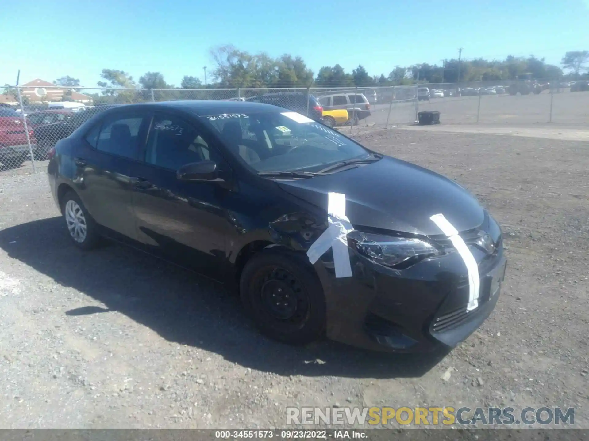 1 Photograph of a damaged car 2T1BURHE0KC239557 TOYOTA COROLLA 2019