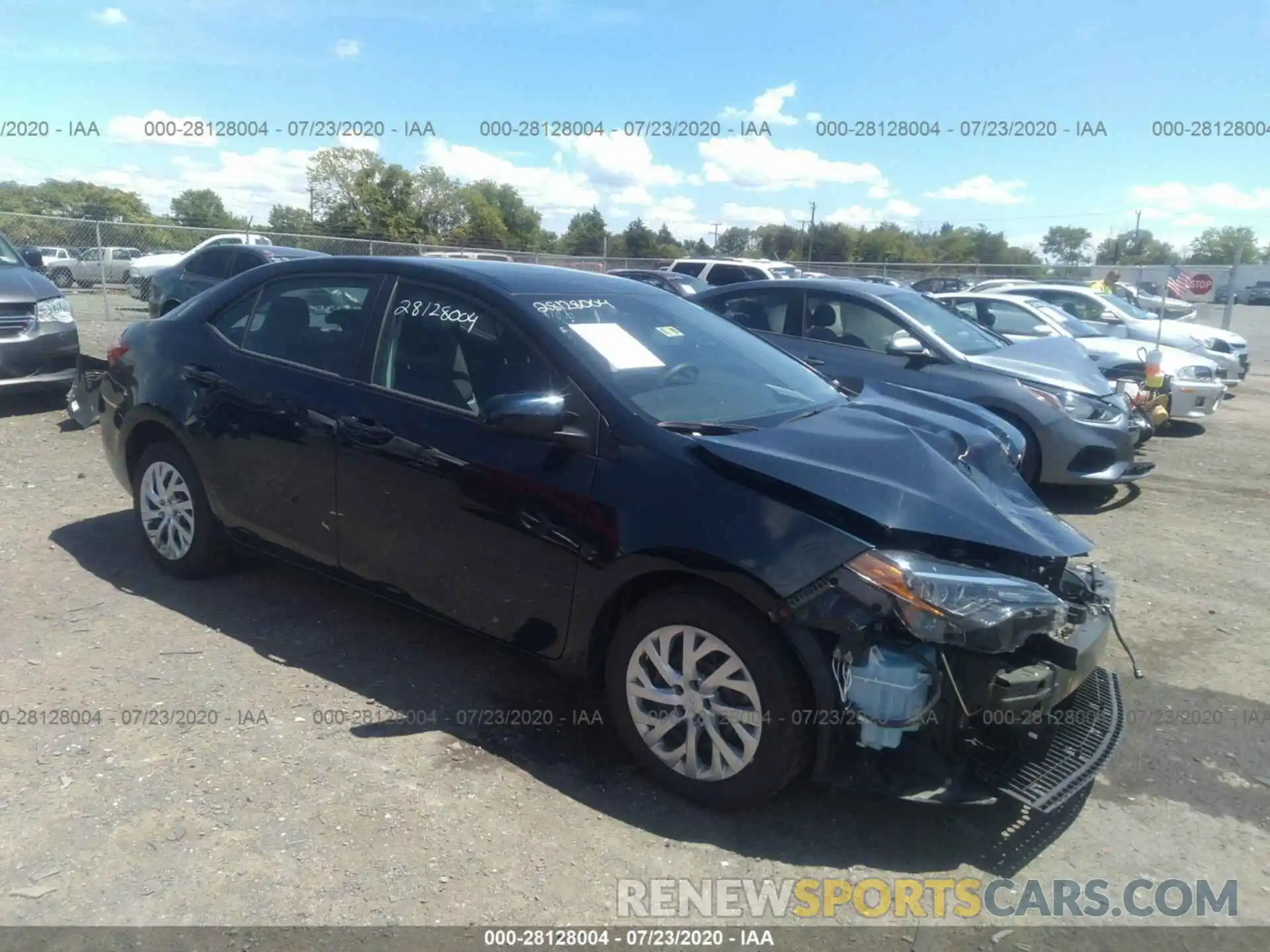 1 Photograph of a damaged car 2T1BURHE0KC239574 TOYOTA COROLLA 2019