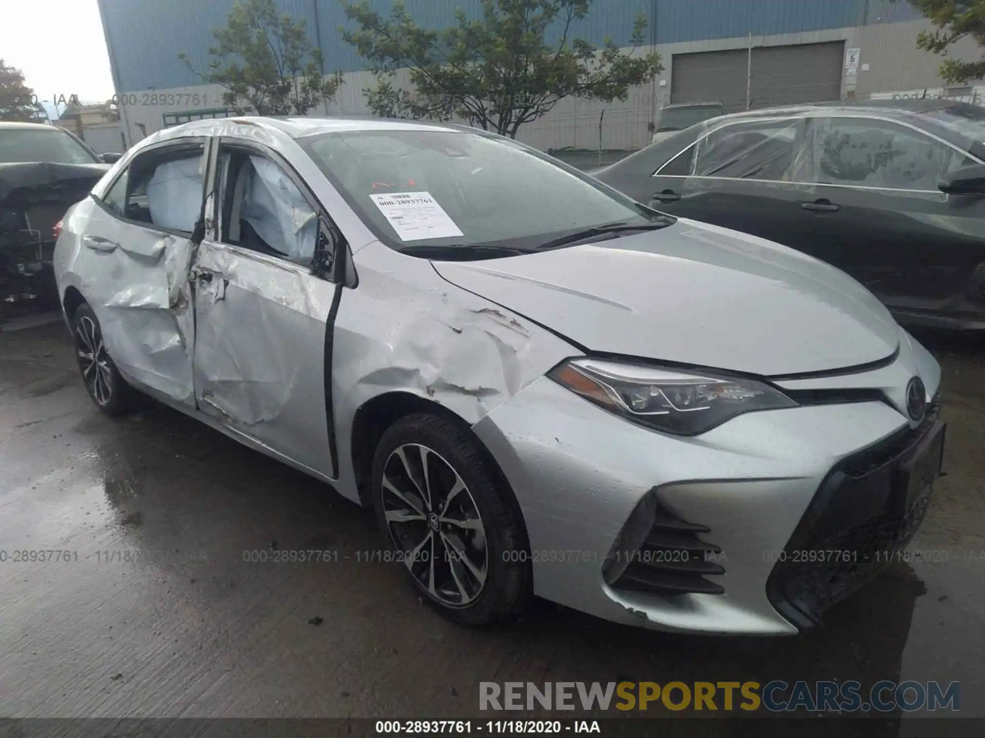 1 Photograph of a damaged car 2T1BURHE0KC239879 TOYOTA COROLLA 2019