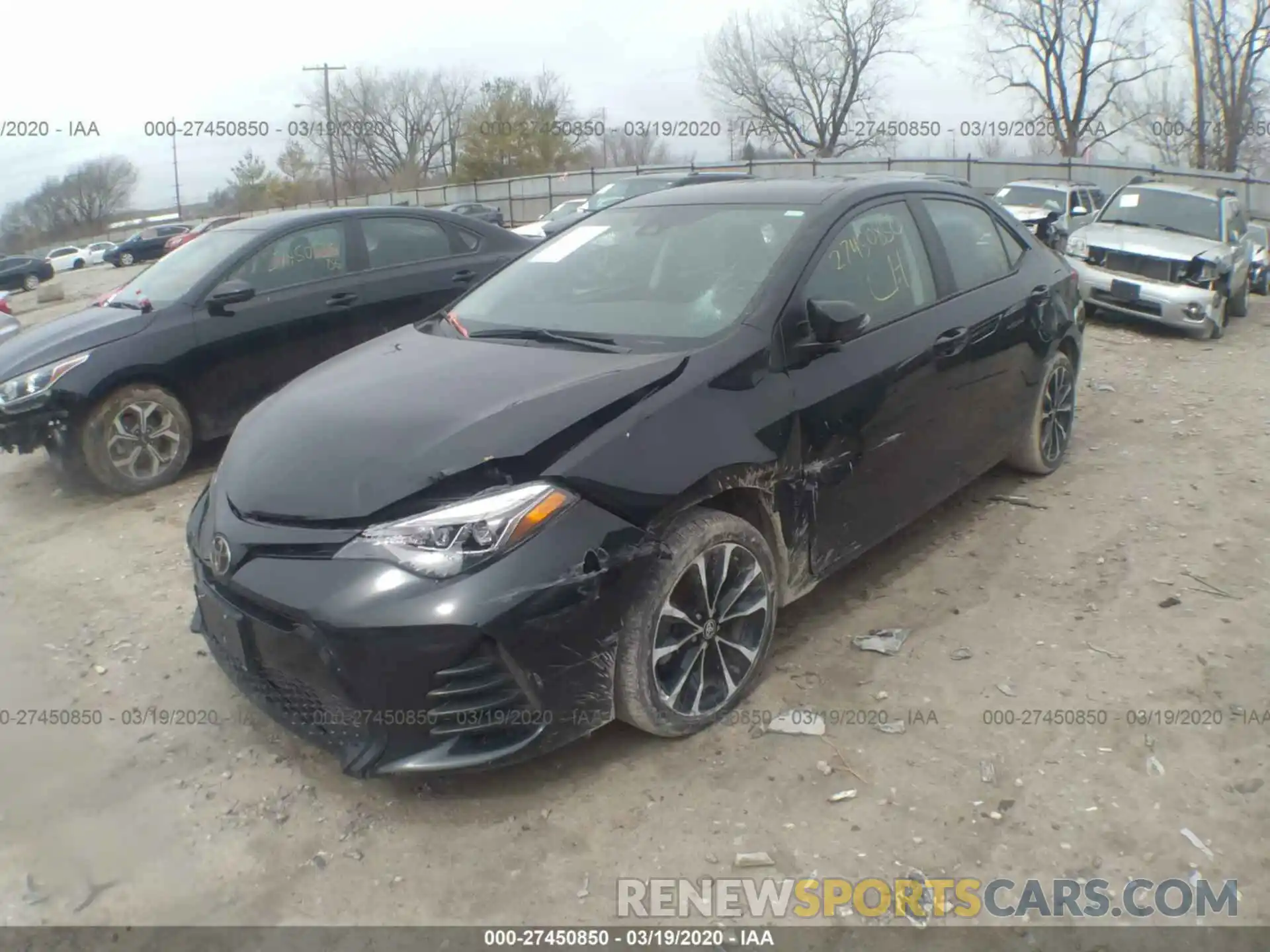 2 Photograph of a damaged car 2T1BURHE0KC240241 TOYOTA COROLLA 2019