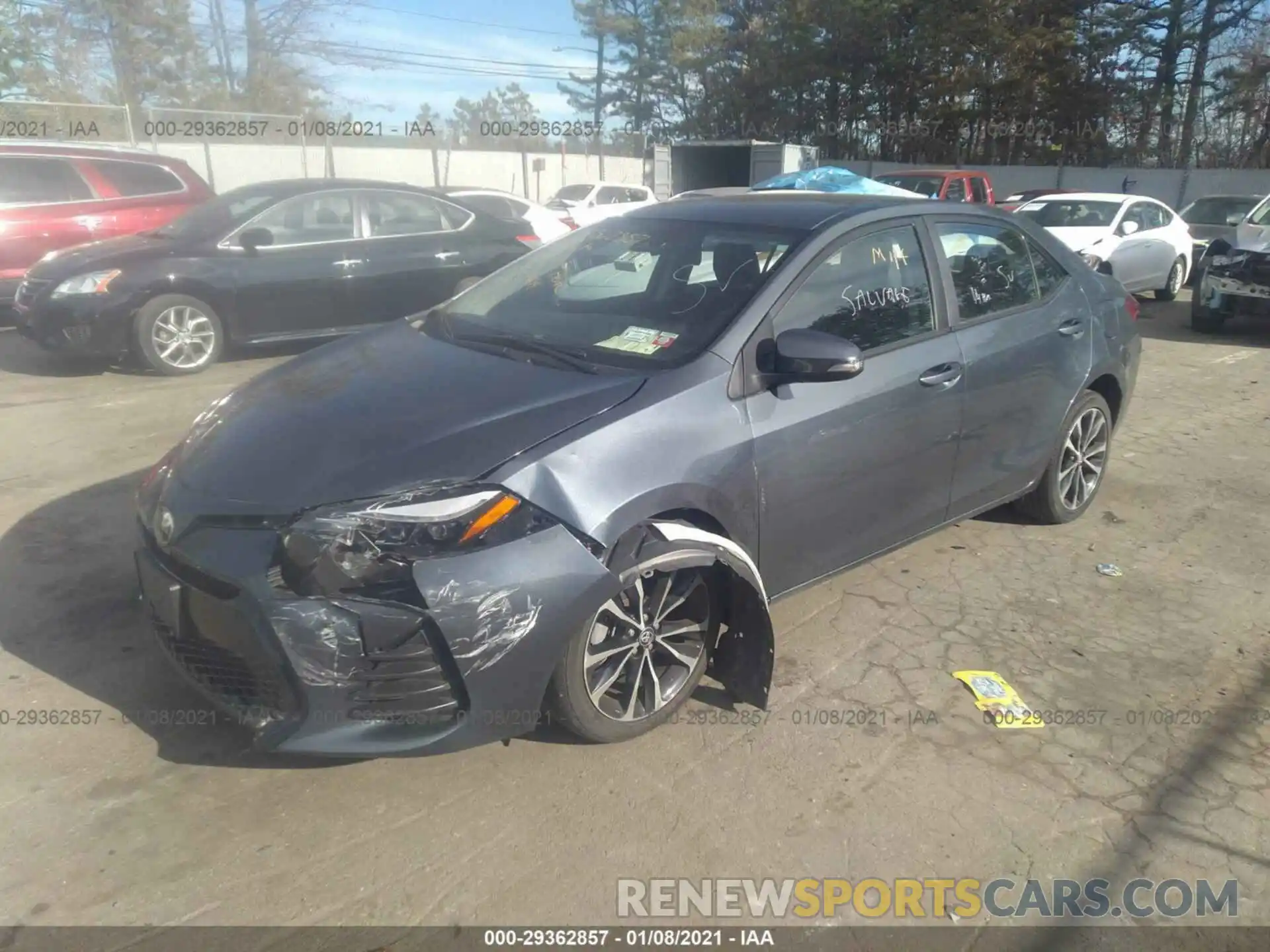 2 Photograph of a damaged car 2T1BURHE0KC240661 TOYOTA COROLLA 2019