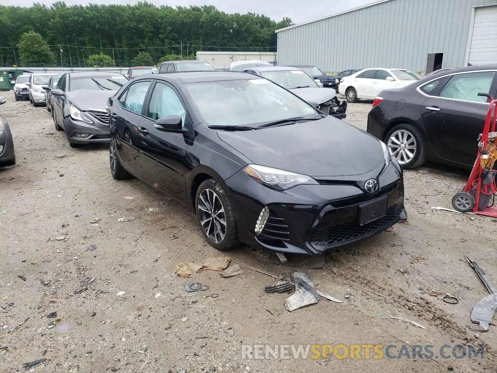 1 Photograph of a damaged car 2T1BURHE0KC240739 TOYOTA COROLLA 2019