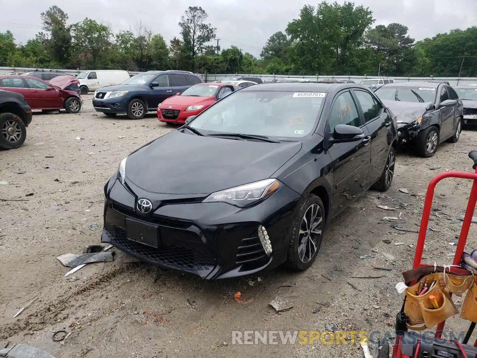 2 Photograph of a damaged car 2T1BURHE0KC240739 TOYOTA COROLLA 2019