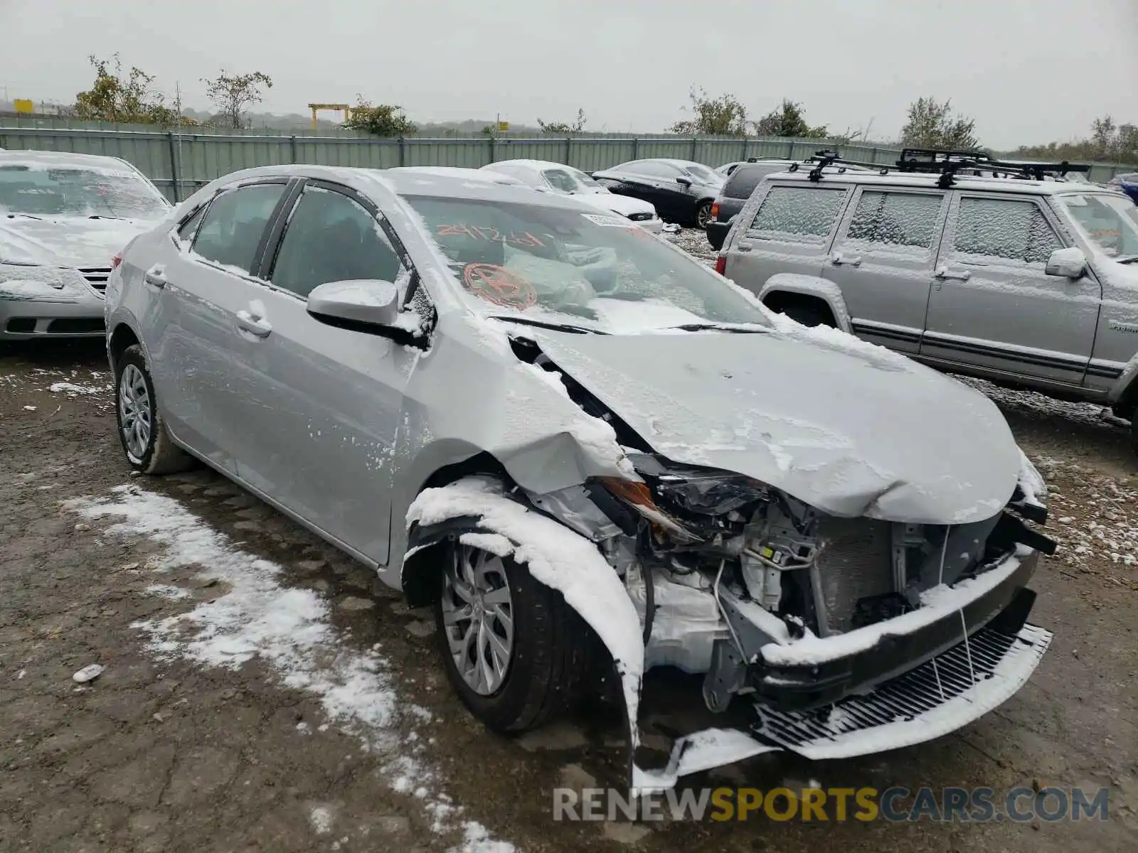 1 Photograph of a damaged car 2T1BURHE0KC241261 TOYOTA COROLLA 2019