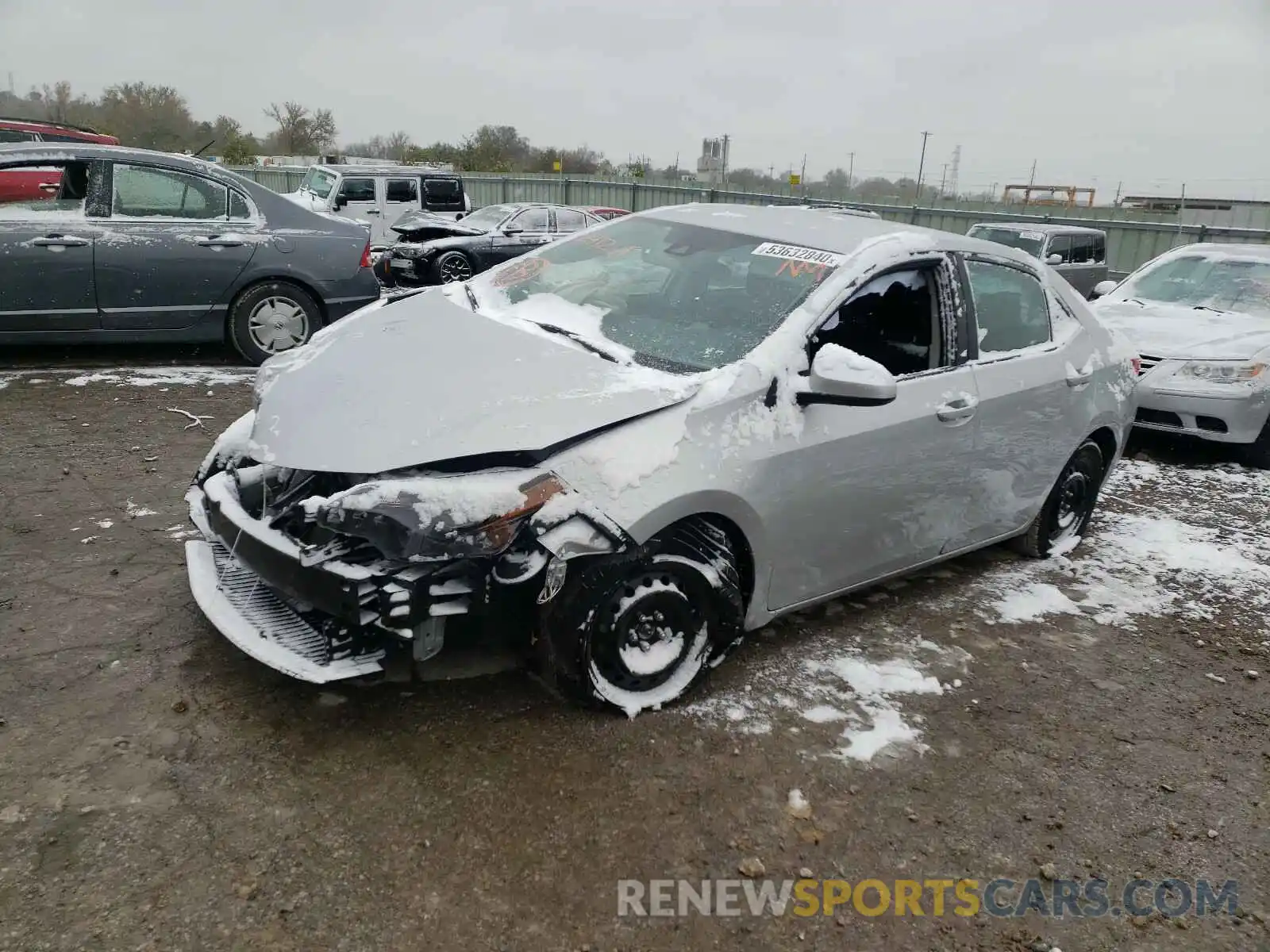 2 Photograph of a damaged car 2T1BURHE0KC241261 TOYOTA COROLLA 2019