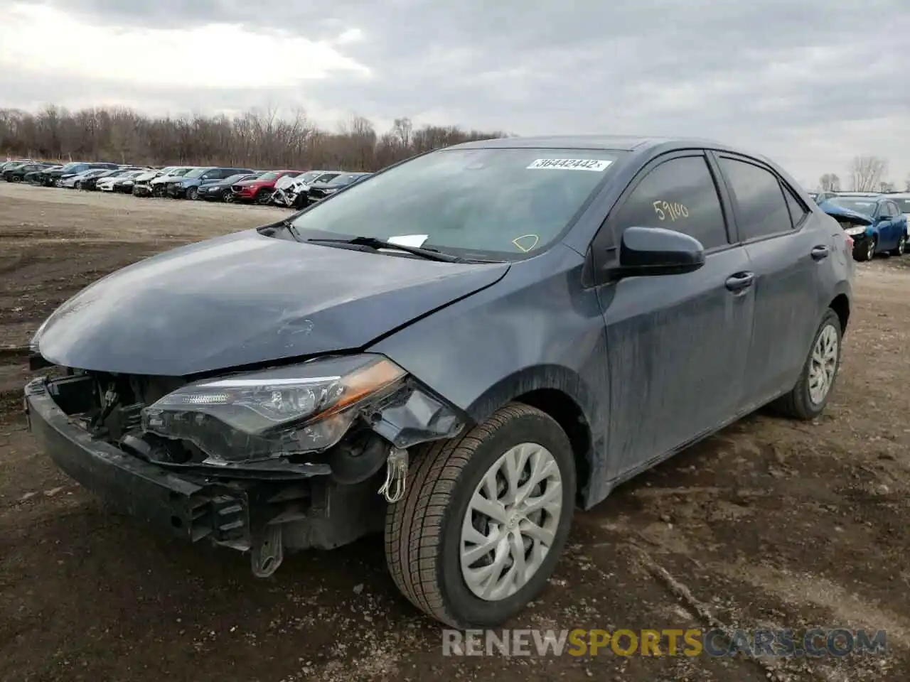 2 Photograph of a damaged car 2T1BURHE0KC242040 TOYOTA COROLLA 2019