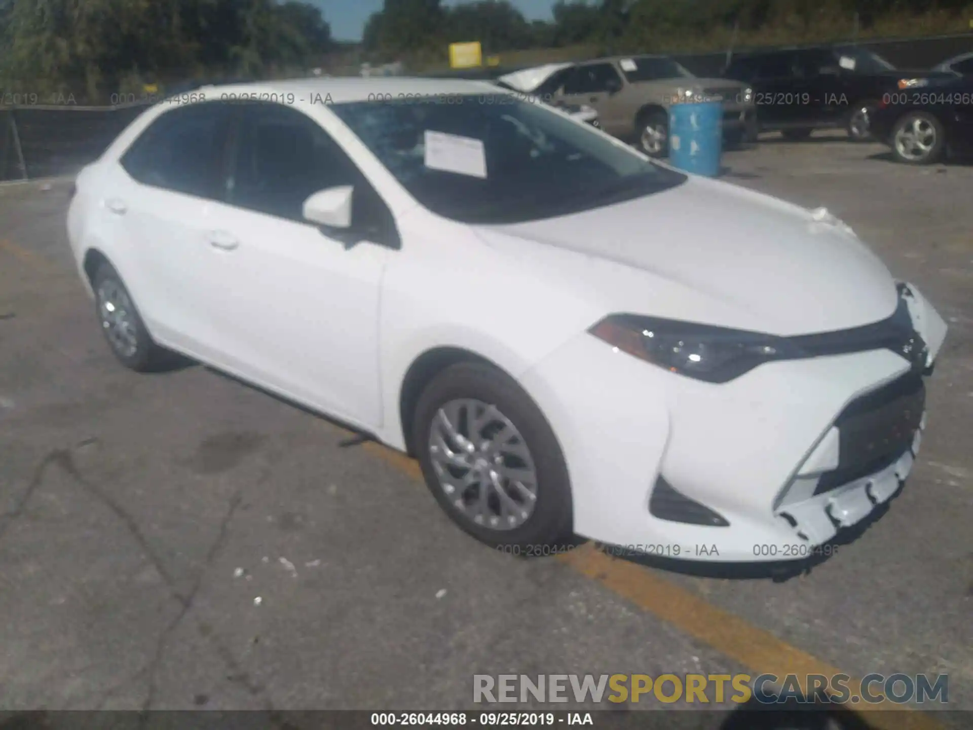 1 Photograph of a damaged car 2T1BURHE0KC242541 TOYOTA COROLLA 2019