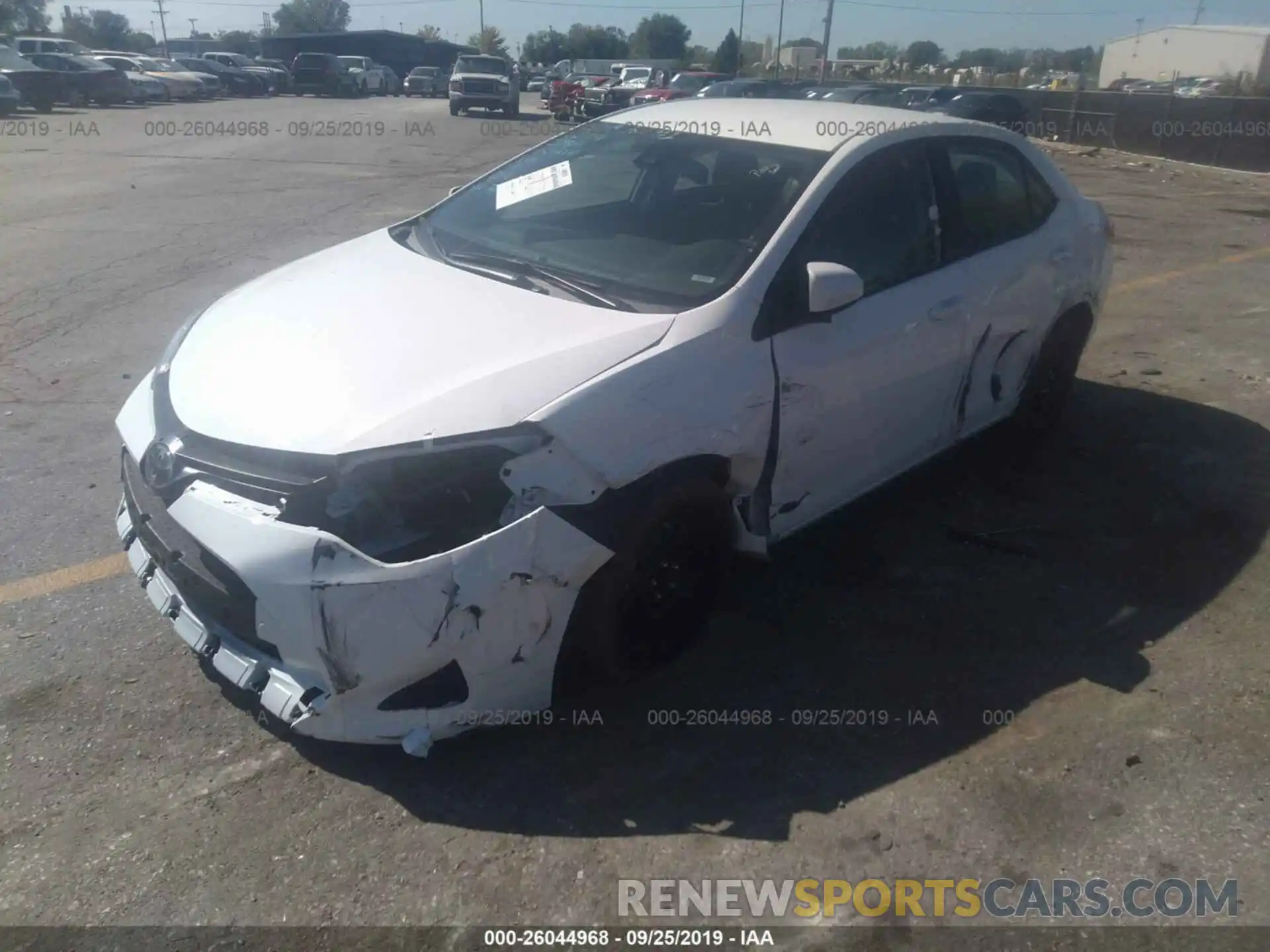 2 Photograph of a damaged car 2T1BURHE0KC242541 TOYOTA COROLLA 2019