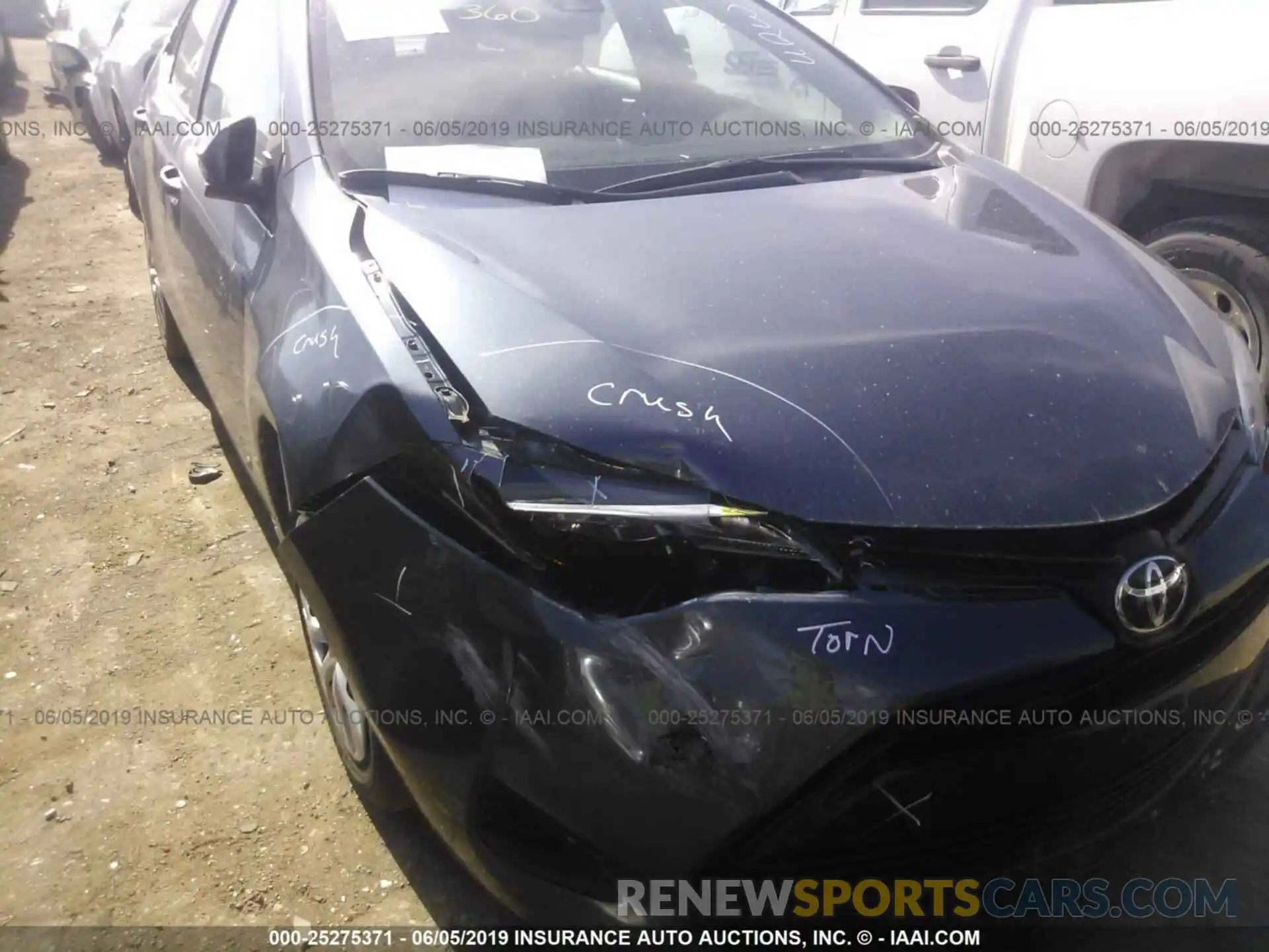 6 Photograph of a damaged car 2T1BURHE0KC242572 TOYOTA COROLLA 2019