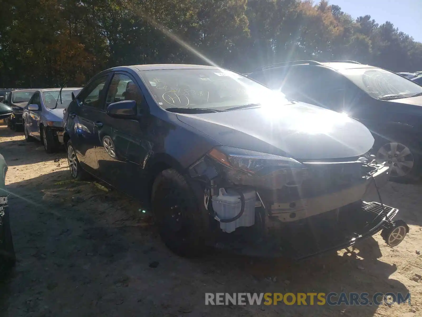 1 Photograph of a damaged car 2T1BURHE0KC242653 TOYOTA COROLLA 2019