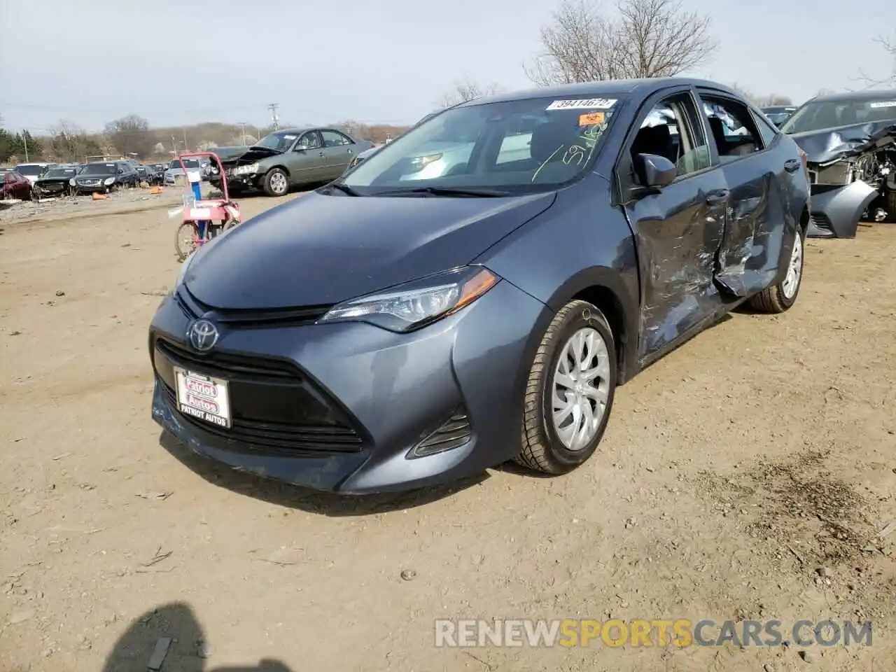 2 Photograph of a damaged car 2T1BURHE0KC243009 TOYOTA COROLLA 2019