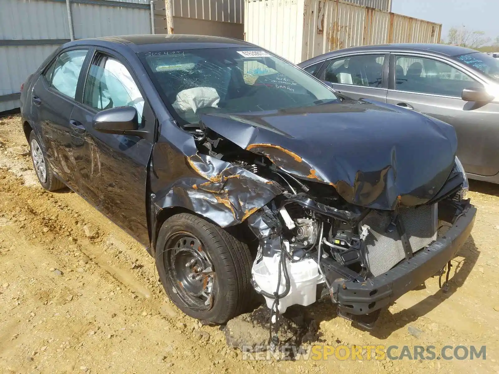 1 Photograph of a damaged car 2T1BURHE0KC243138 TOYOTA COROLLA 2019