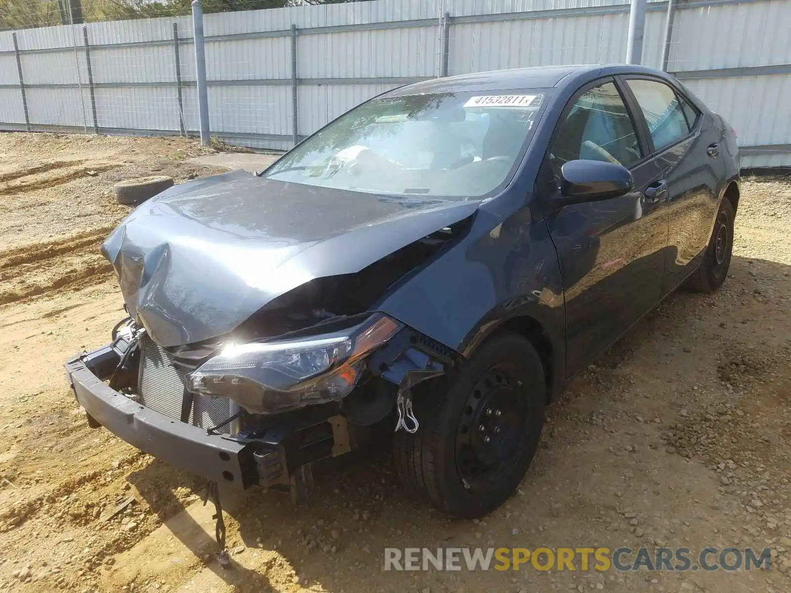 2 Photograph of a damaged car 2T1BURHE0KC243138 TOYOTA COROLLA 2019