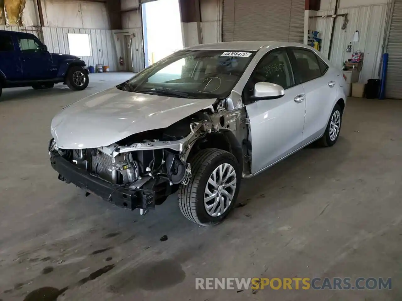 2 Photograph of a damaged car 2T1BURHE0KC243270 TOYOTA COROLLA 2019