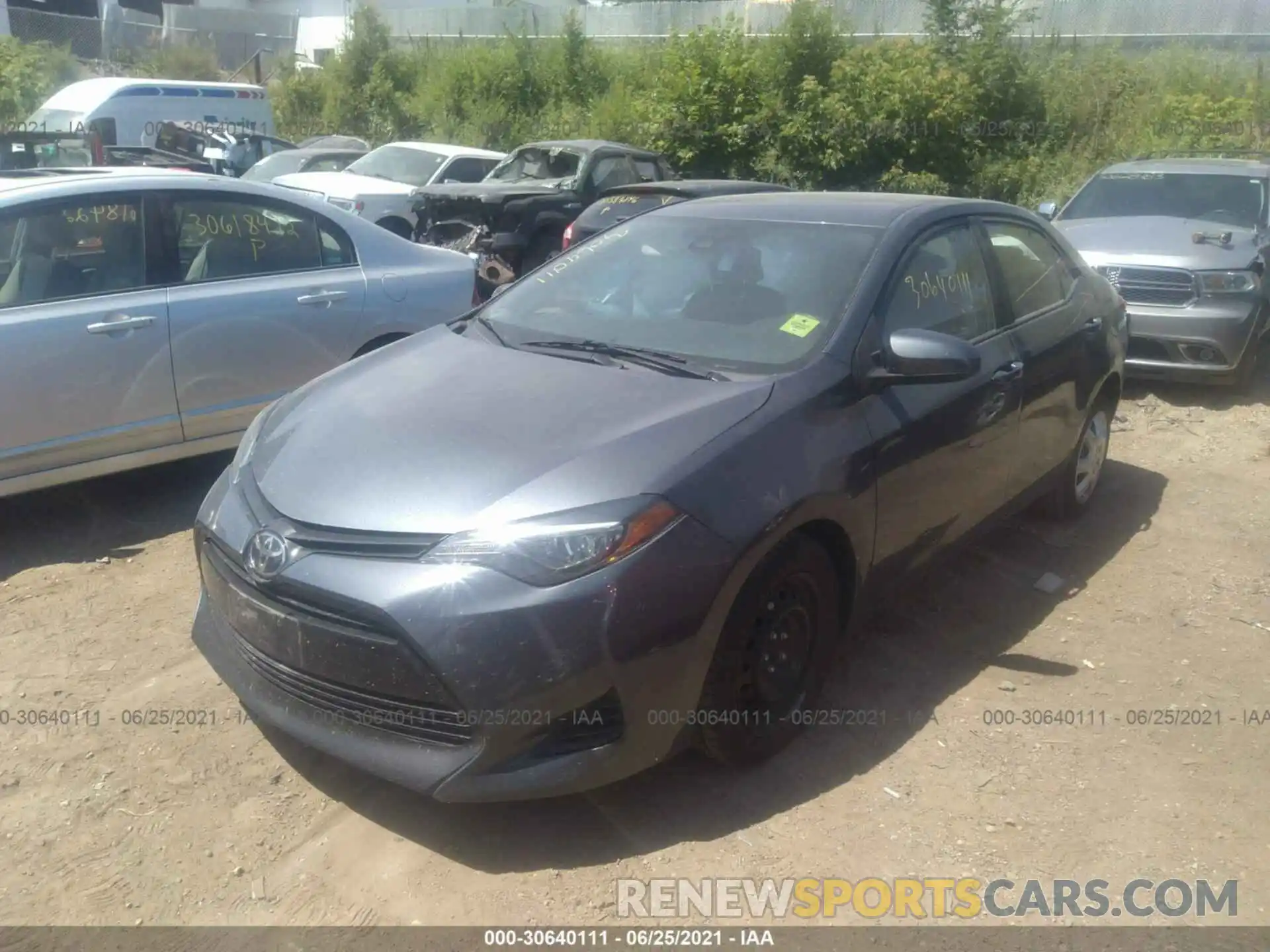 2 Photograph of a damaged car 2T1BURHE0KC243513 TOYOTA COROLLA 2019