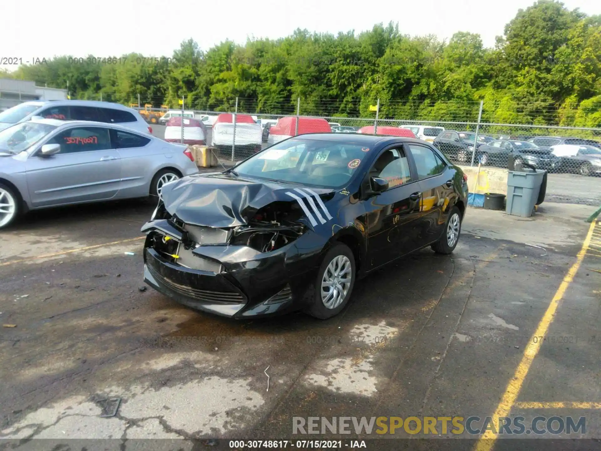 2 Photograph of a damaged car 2T1BURHE0KC243947 TOYOTA COROLLA 2019