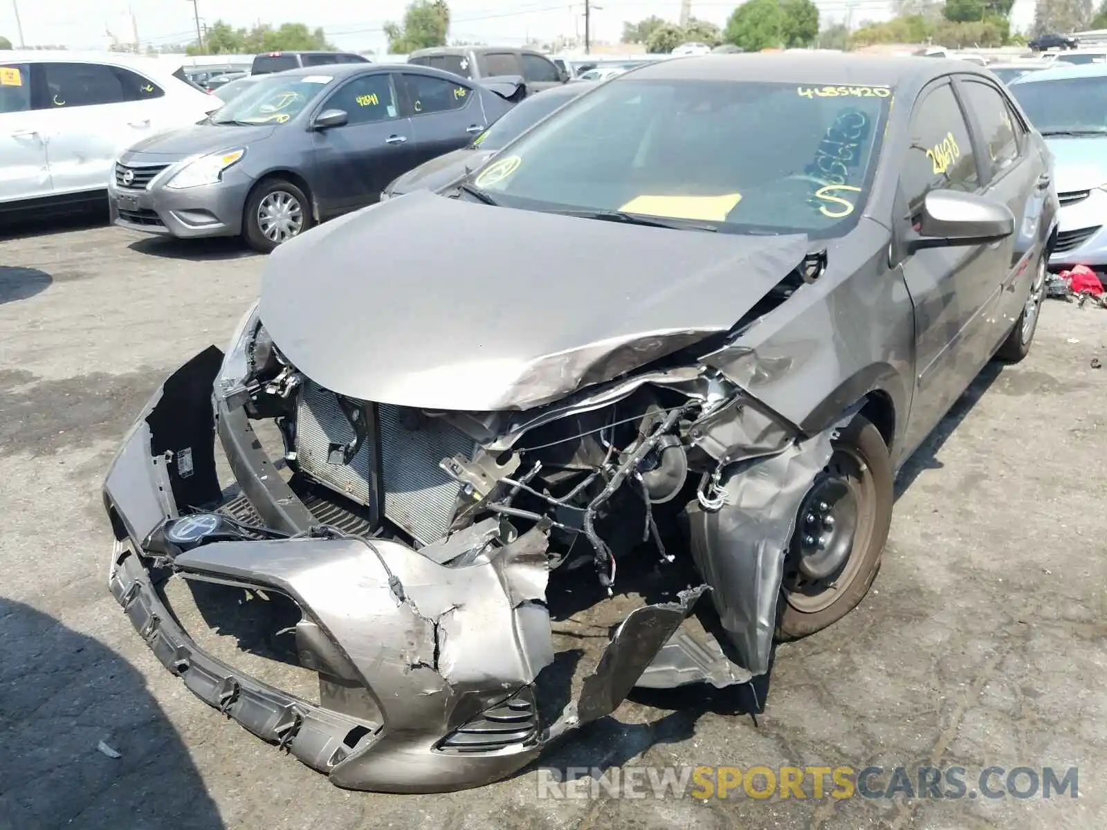 2 Photograph of a damaged car 2T1BURHE0KC244080 TOYOTA COROLLA 2019