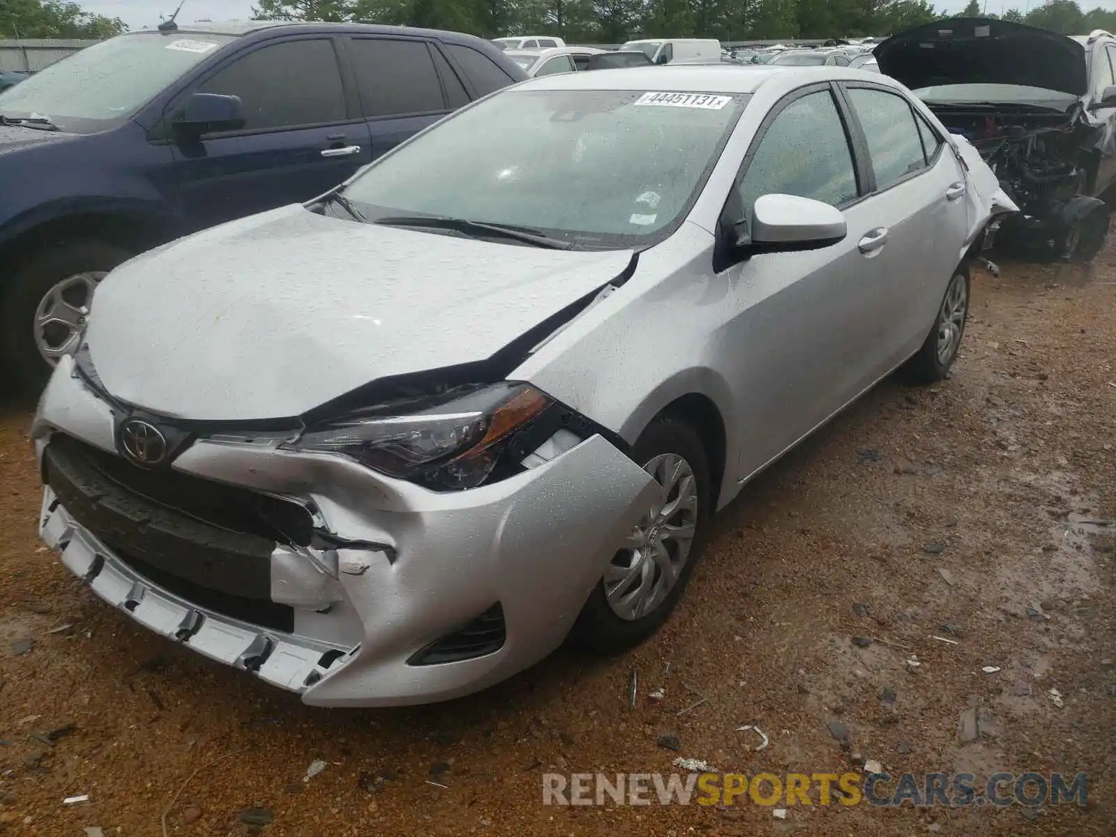 2 Photograph of a damaged car 2T1BURHE0KC244306 TOYOTA COROLLA 2019