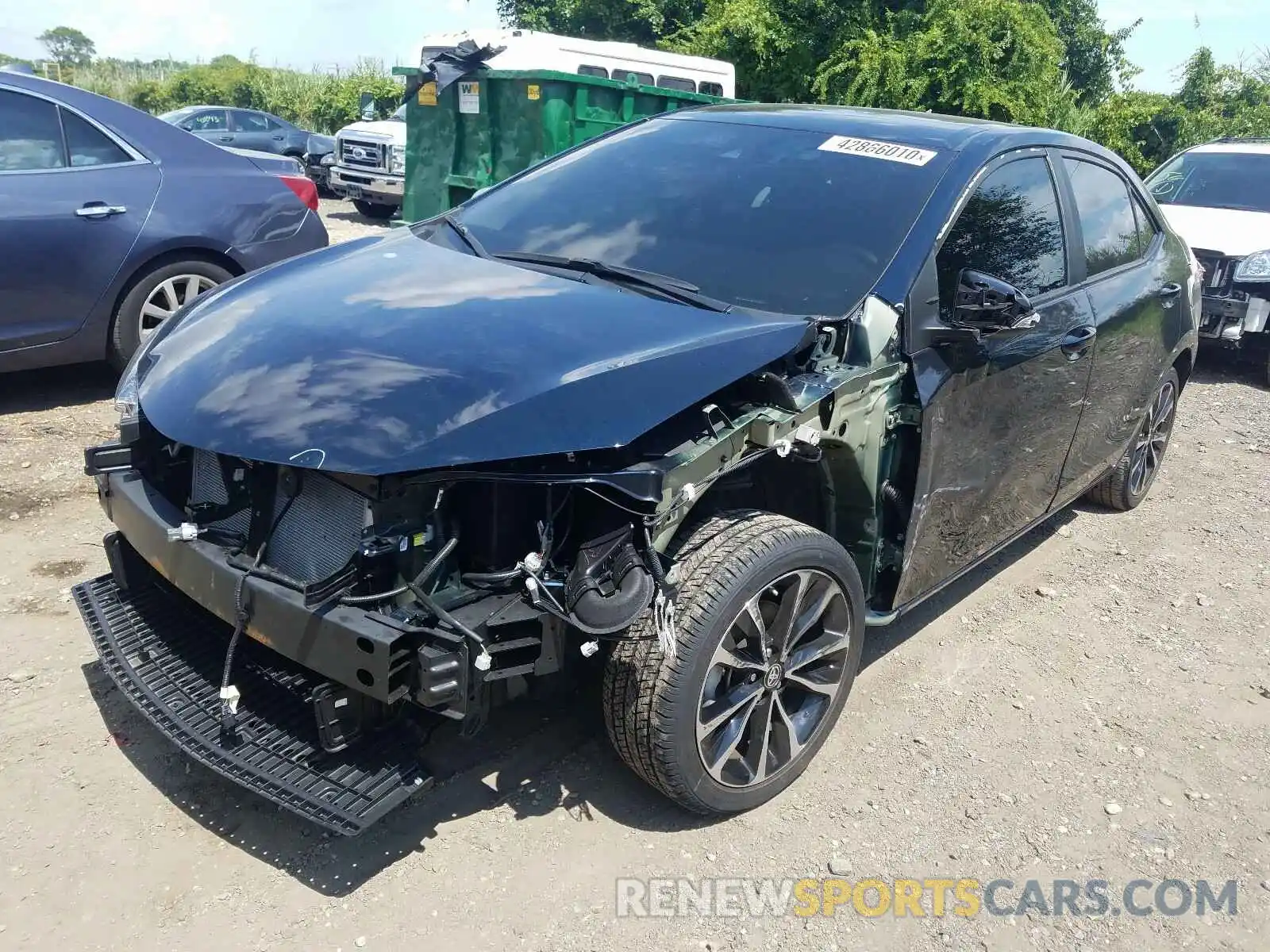 2 Photograph of a damaged car 2T1BURHE0KC245388 TOYOTA COROLLA 2019