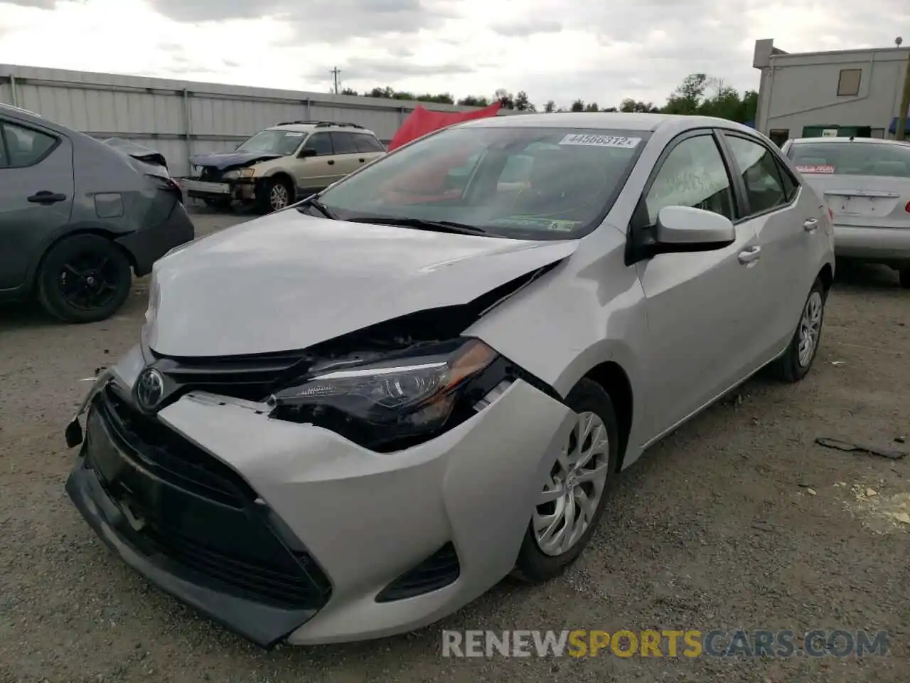 2 Photograph of a damaged car 2T1BURHE0KC245438 TOYOTA COROLLA 2019