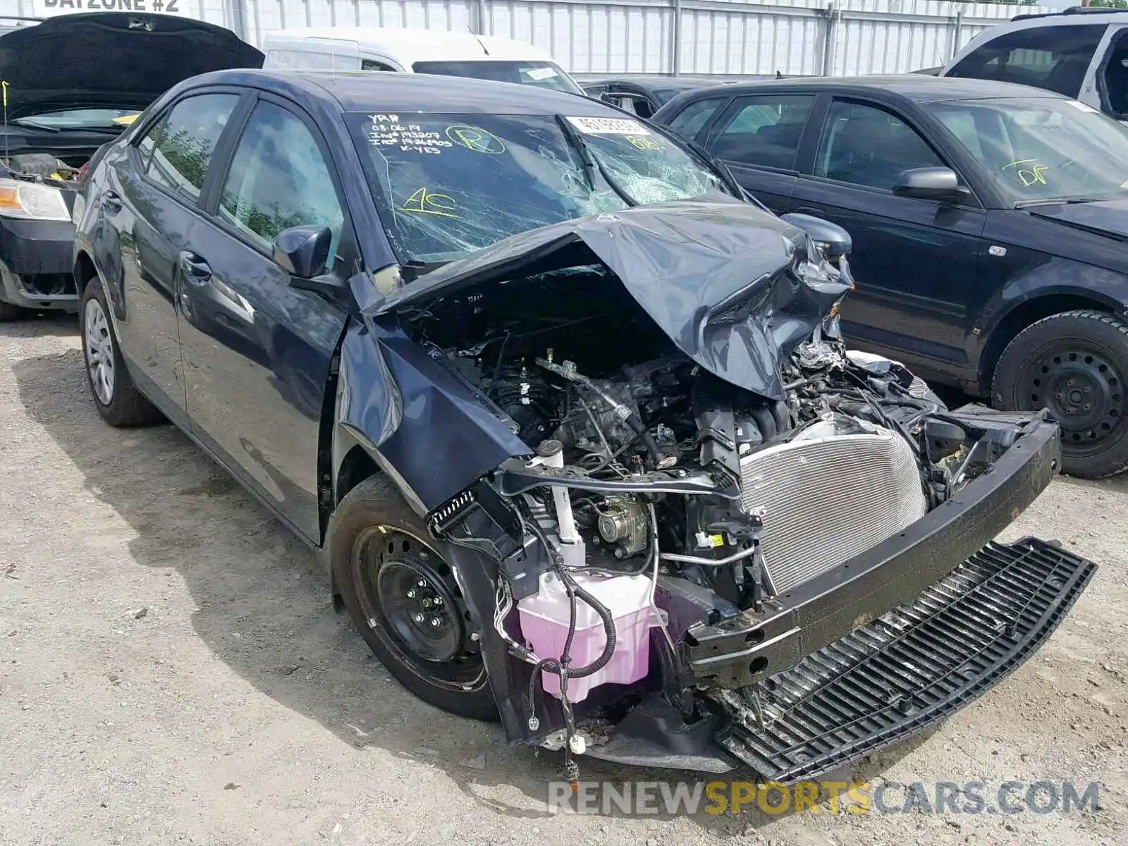 1 Photograph of a damaged car 2T1BURHE0KC245472 TOYOTA COROLLA 2019