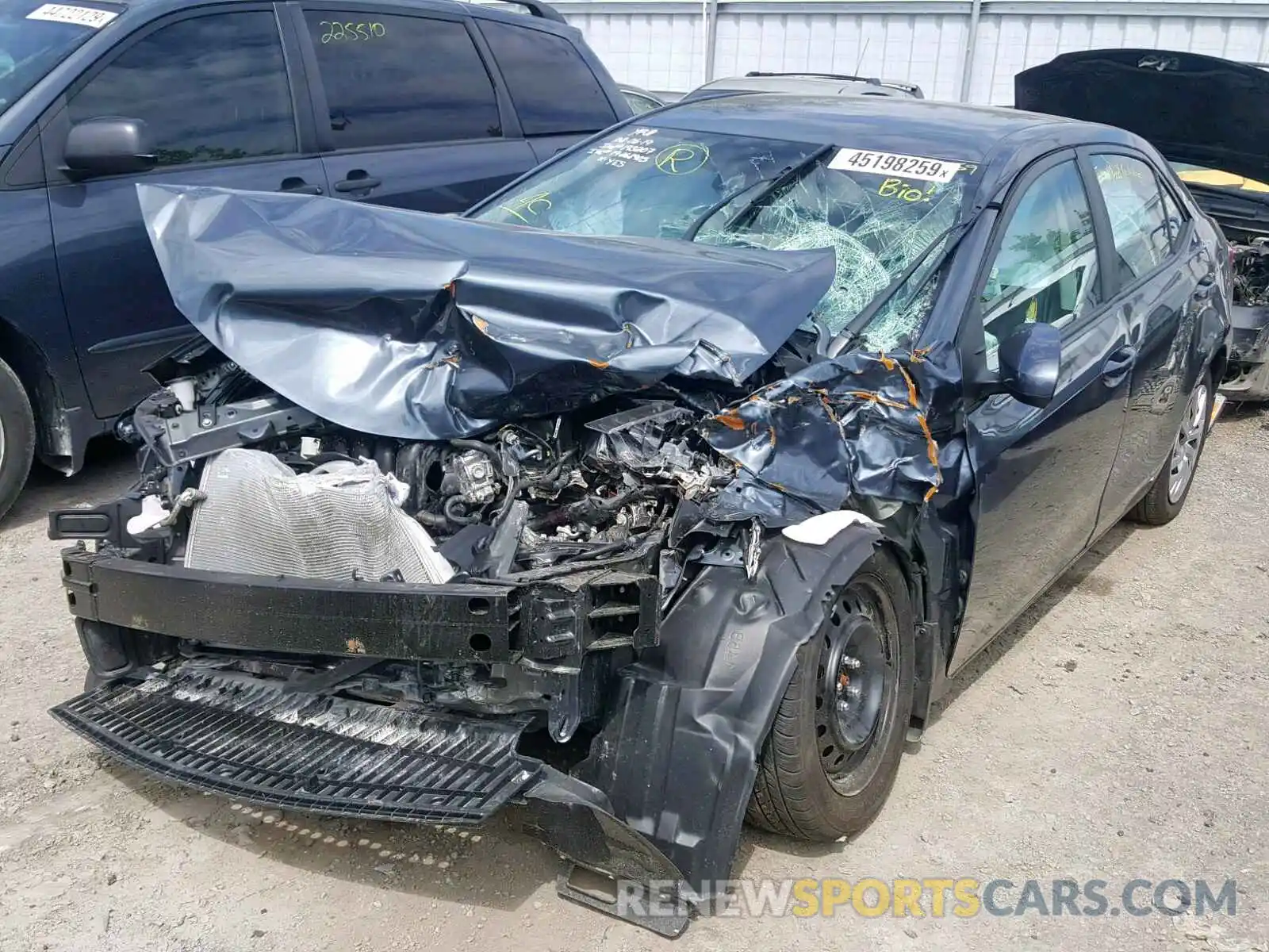 2 Photograph of a damaged car 2T1BURHE0KC245472 TOYOTA COROLLA 2019