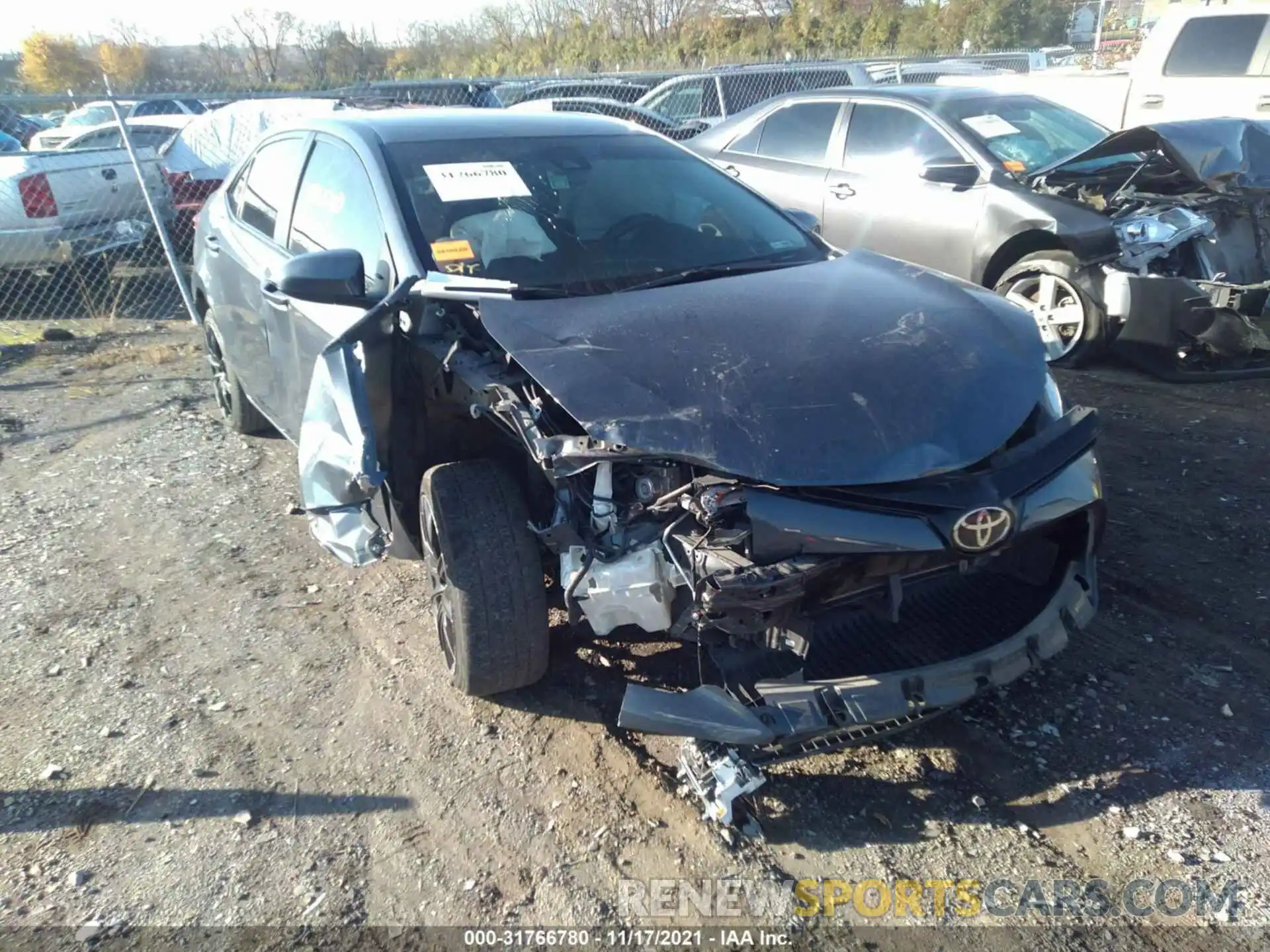 1 Photograph of a damaged car 2T1BURHE0KC245679 TOYOTA COROLLA 2019