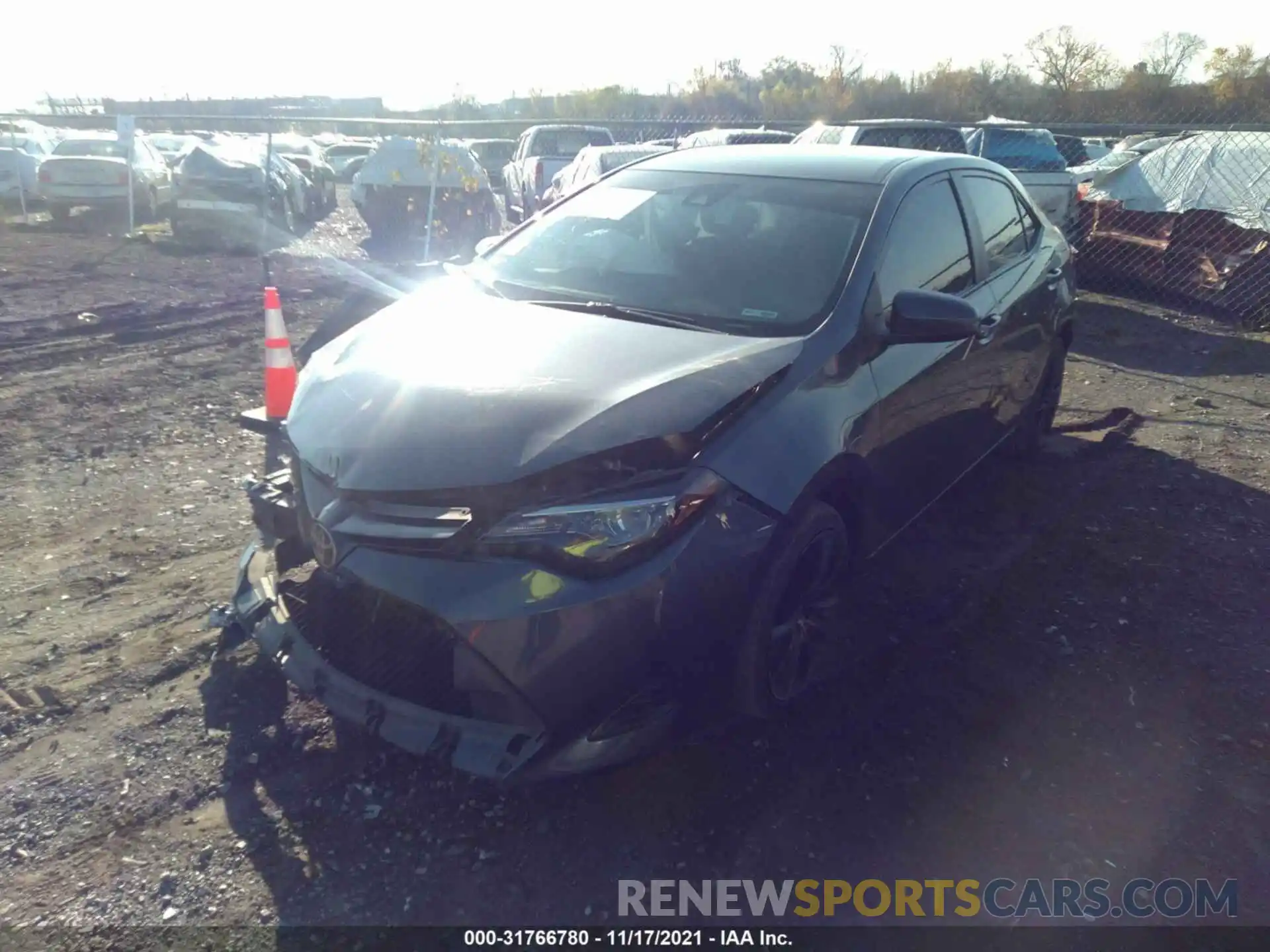 2 Photograph of a damaged car 2T1BURHE0KC245679 TOYOTA COROLLA 2019