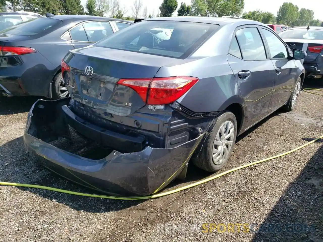 4 Фотография поврежденного автомобиля 2T1BURHE0KC246427 TOYOTA COROLLA 2019