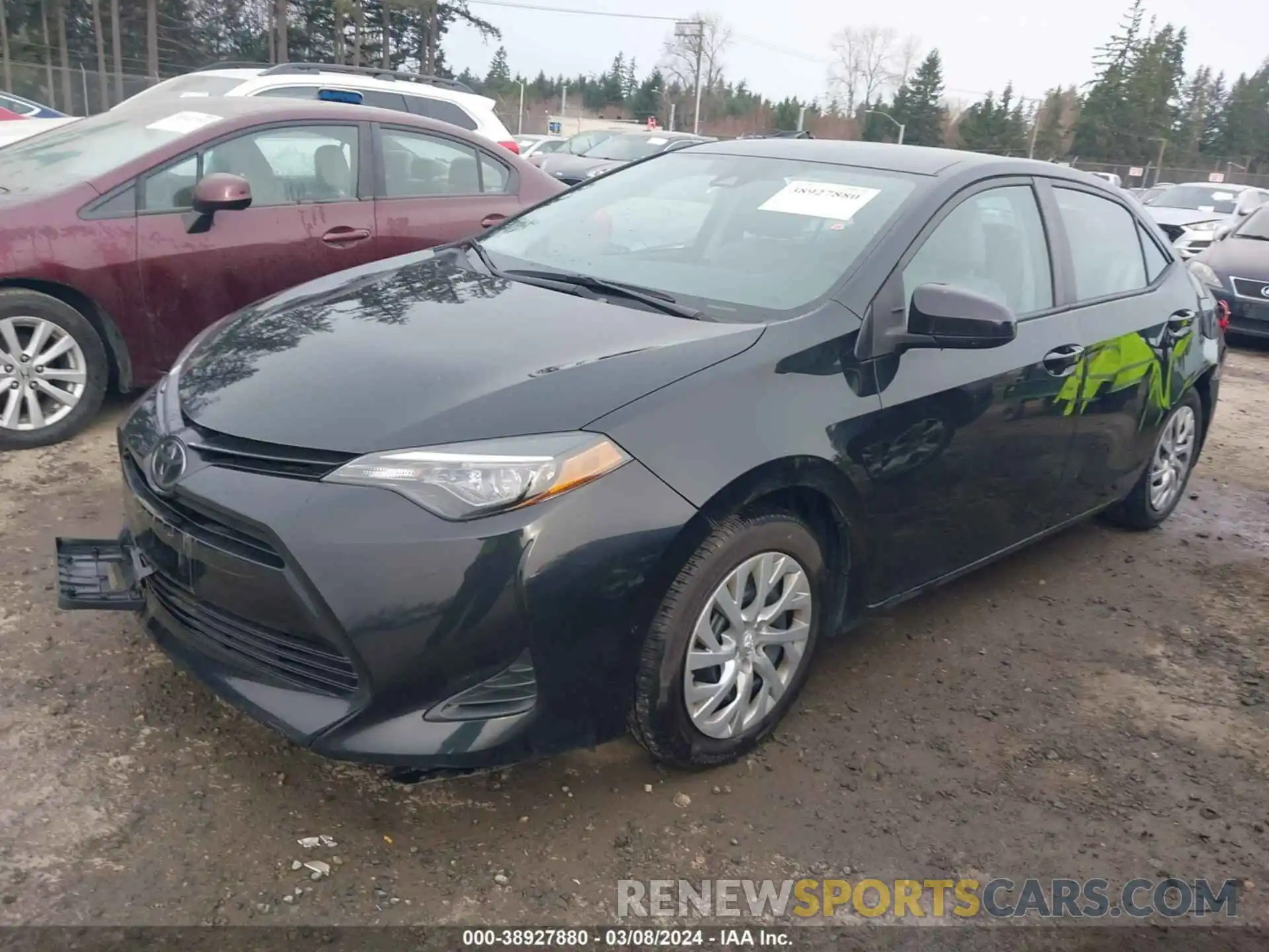 2 Photograph of a damaged car 2T1BURHE0KC246444 TOYOTA COROLLA 2019