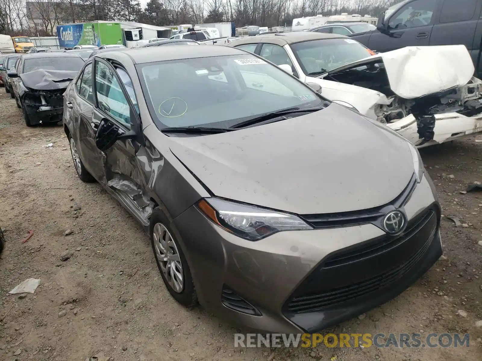 1 Photograph of a damaged car 2T1BURHE0KC246833 TOYOTA COROLLA 2019