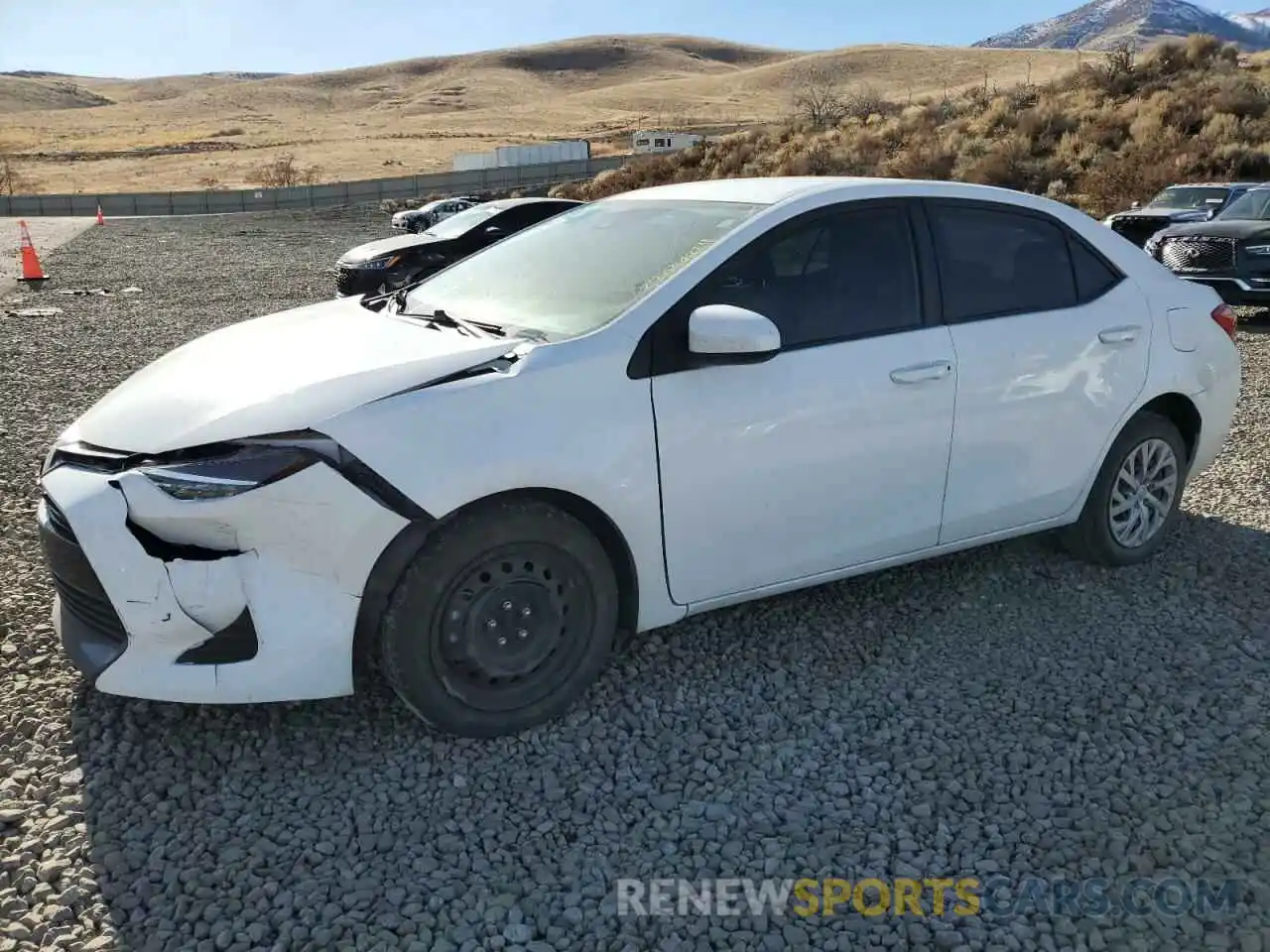 1 Photograph of a damaged car 2T1BURHE0KC246931 TOYOTA COROLLA 2019