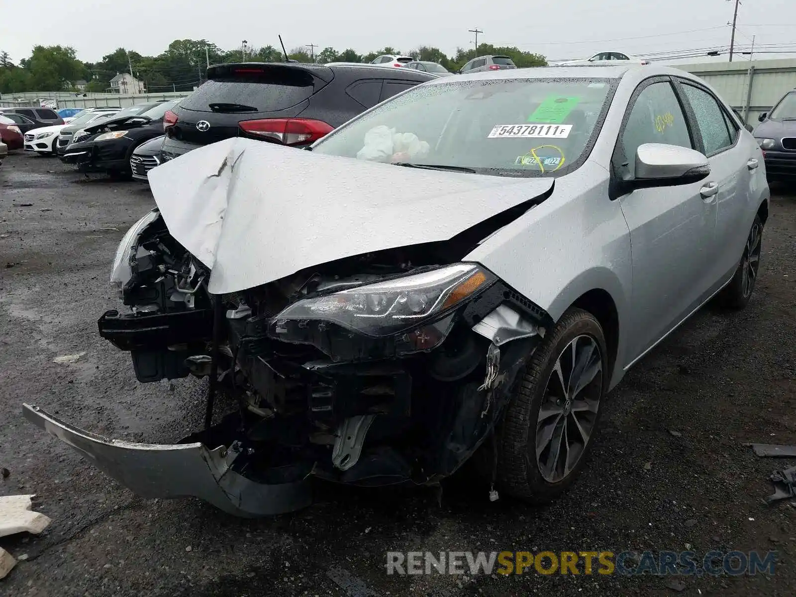 2 Photograph of a damaged car 2T1BURHE1KC125227 TOYOTA COROLLA 2019