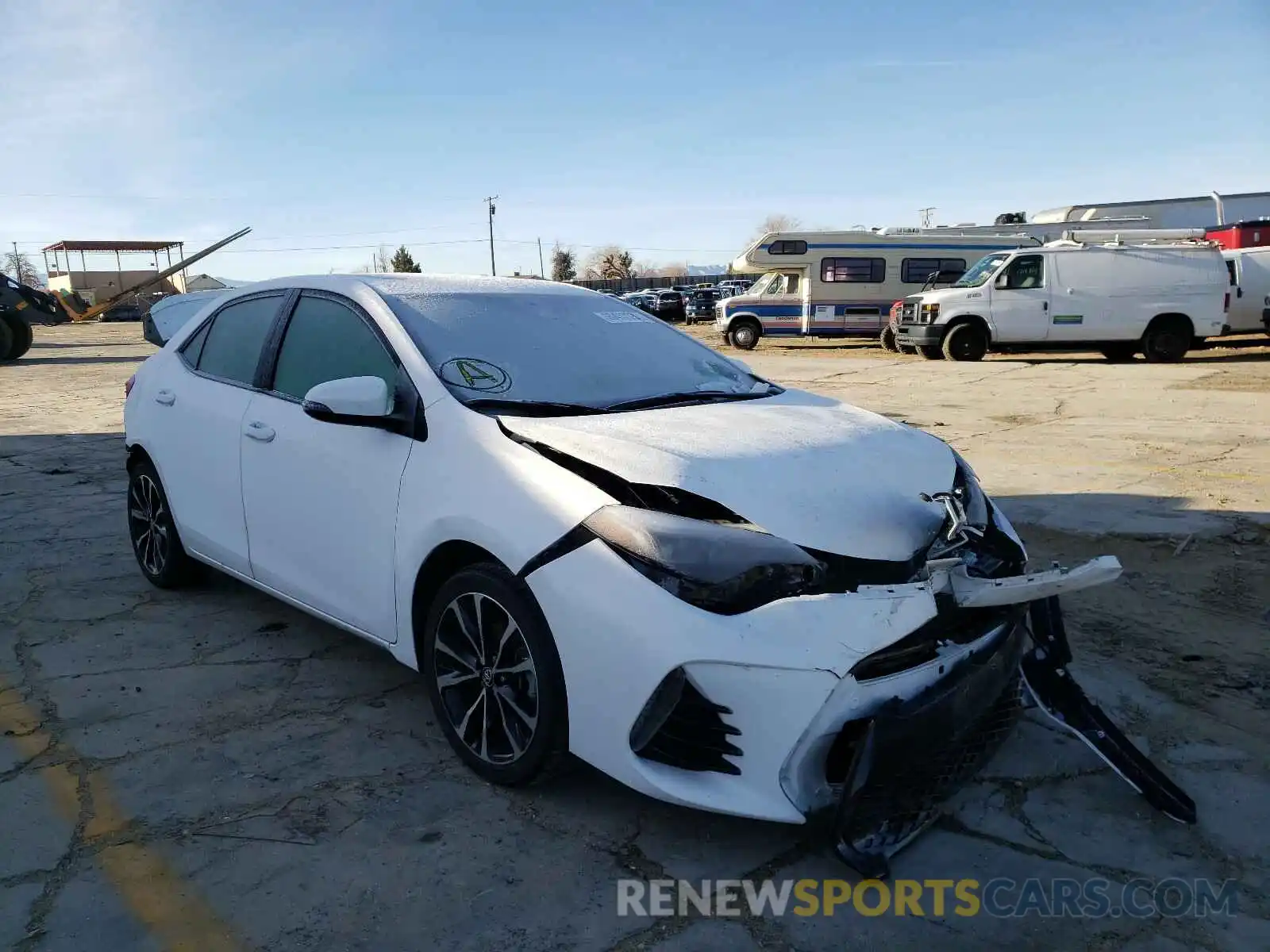 1 Photograph of a damaged car 2T1BURHE1KC125714 TOYOTA COROLLA 2019